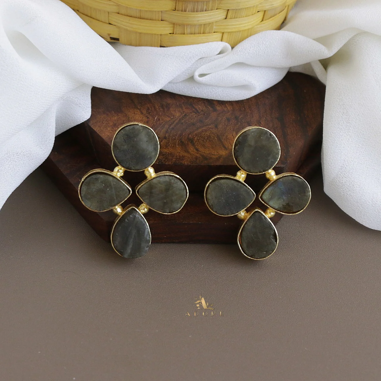 Tricia Raw Stone Earring - Image 3