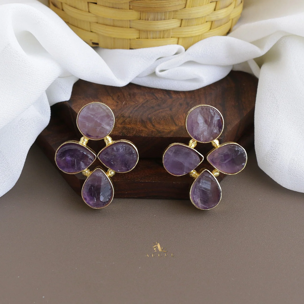 Tricia Raw Stone Earring - Image 6