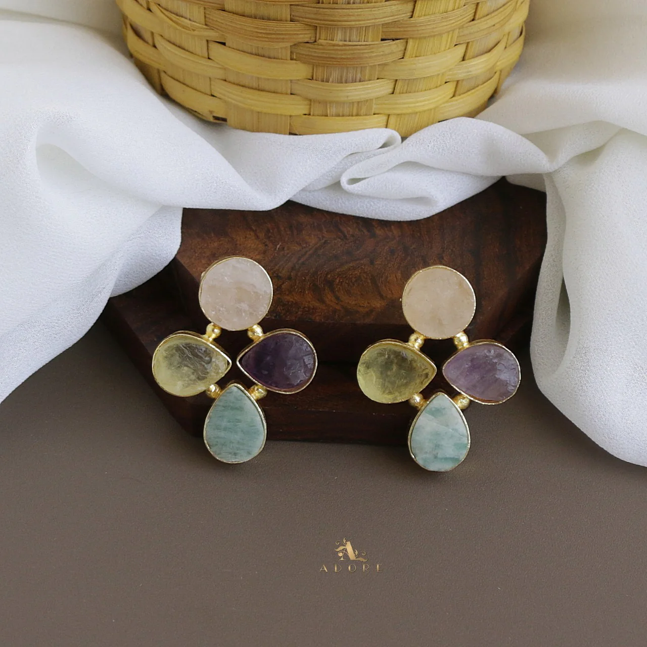 Tricia Raw Stone Earring - Image 7