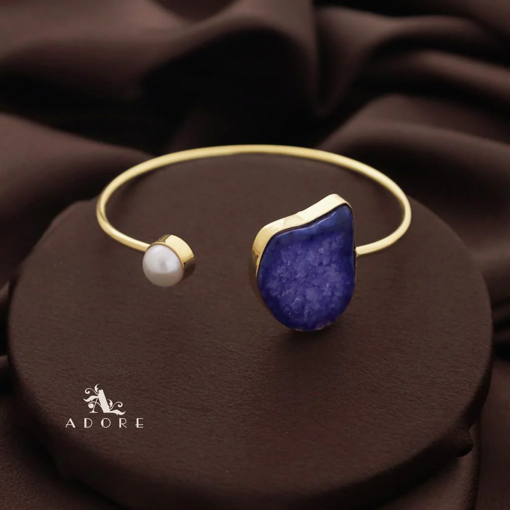 Trish Solar Agate + Pearl Bangle - Image 20