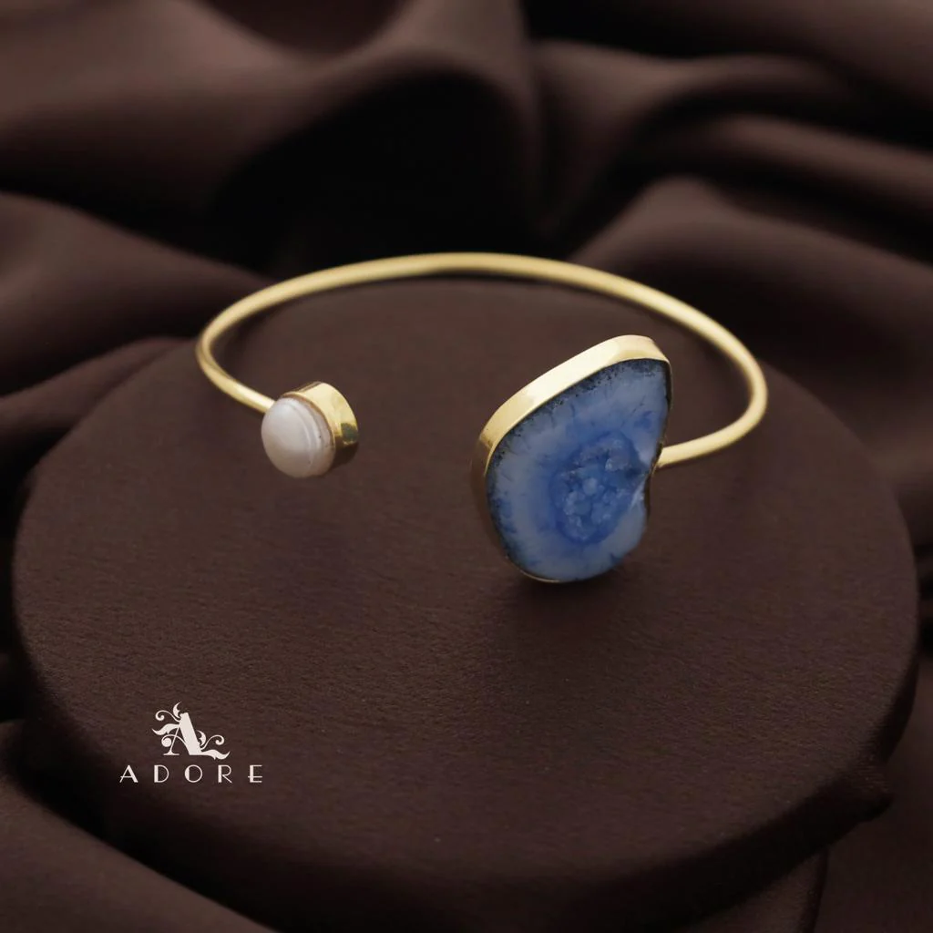 Trish Solar Agate + Pearl Bangle - Image 23