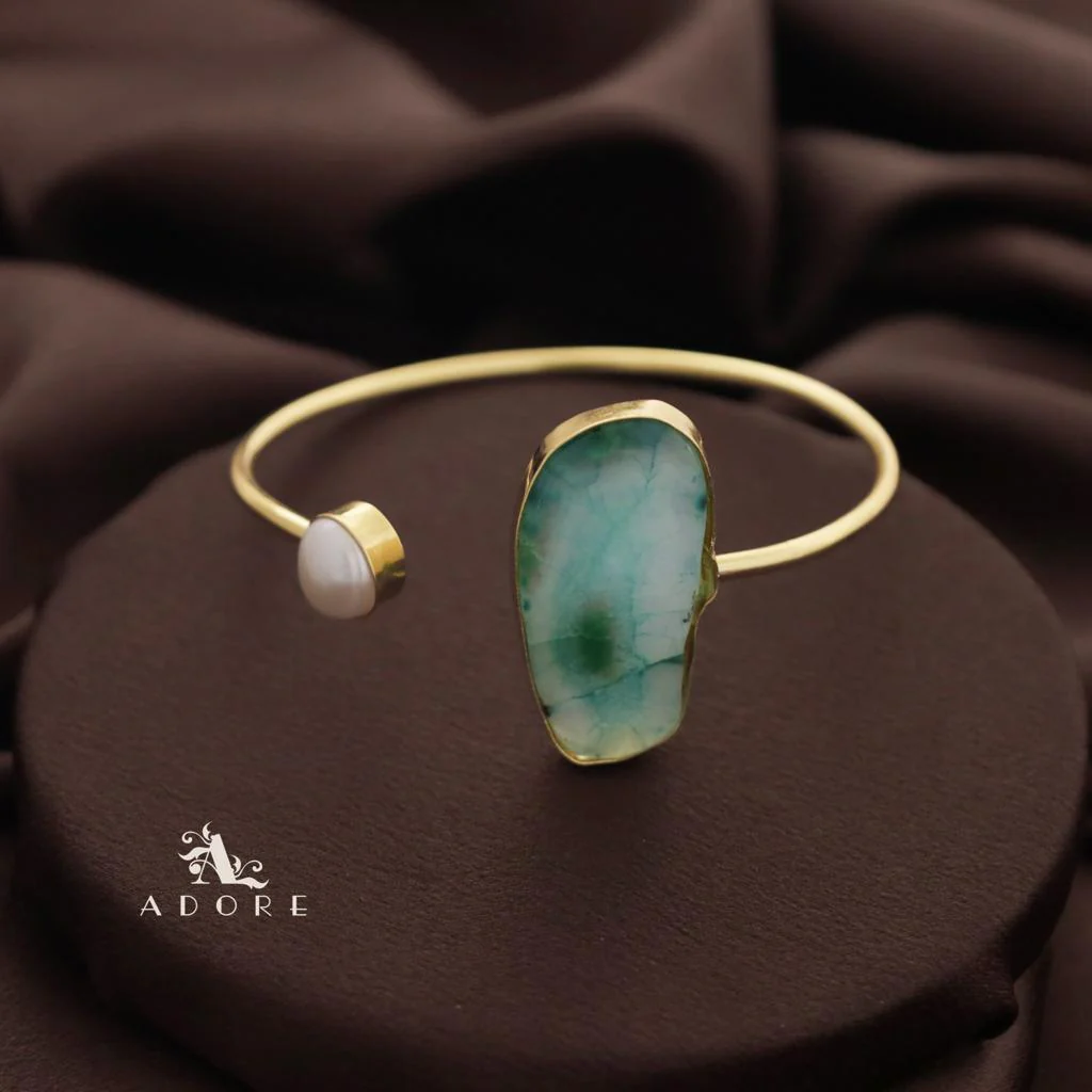 Trish Solar Agate + Pearl Bangle - Image 26