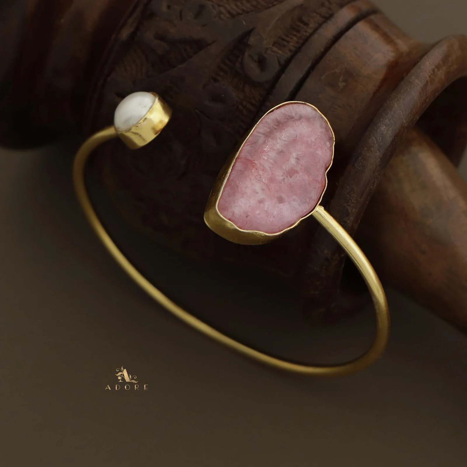 Trish Solar Agate + Pearl Bangle - Image 27