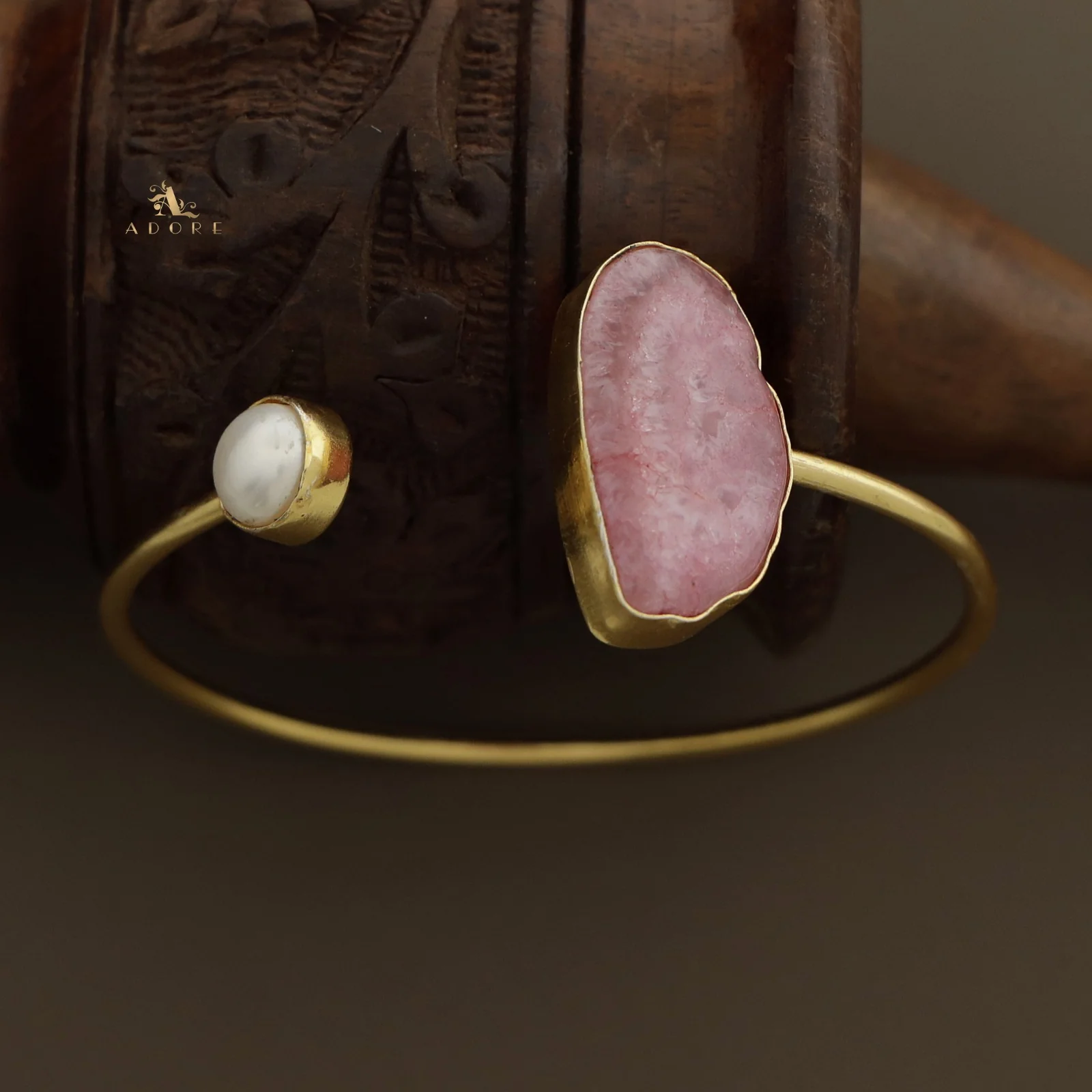 Trish Solar Agate + Pearl Bangle - Image 35