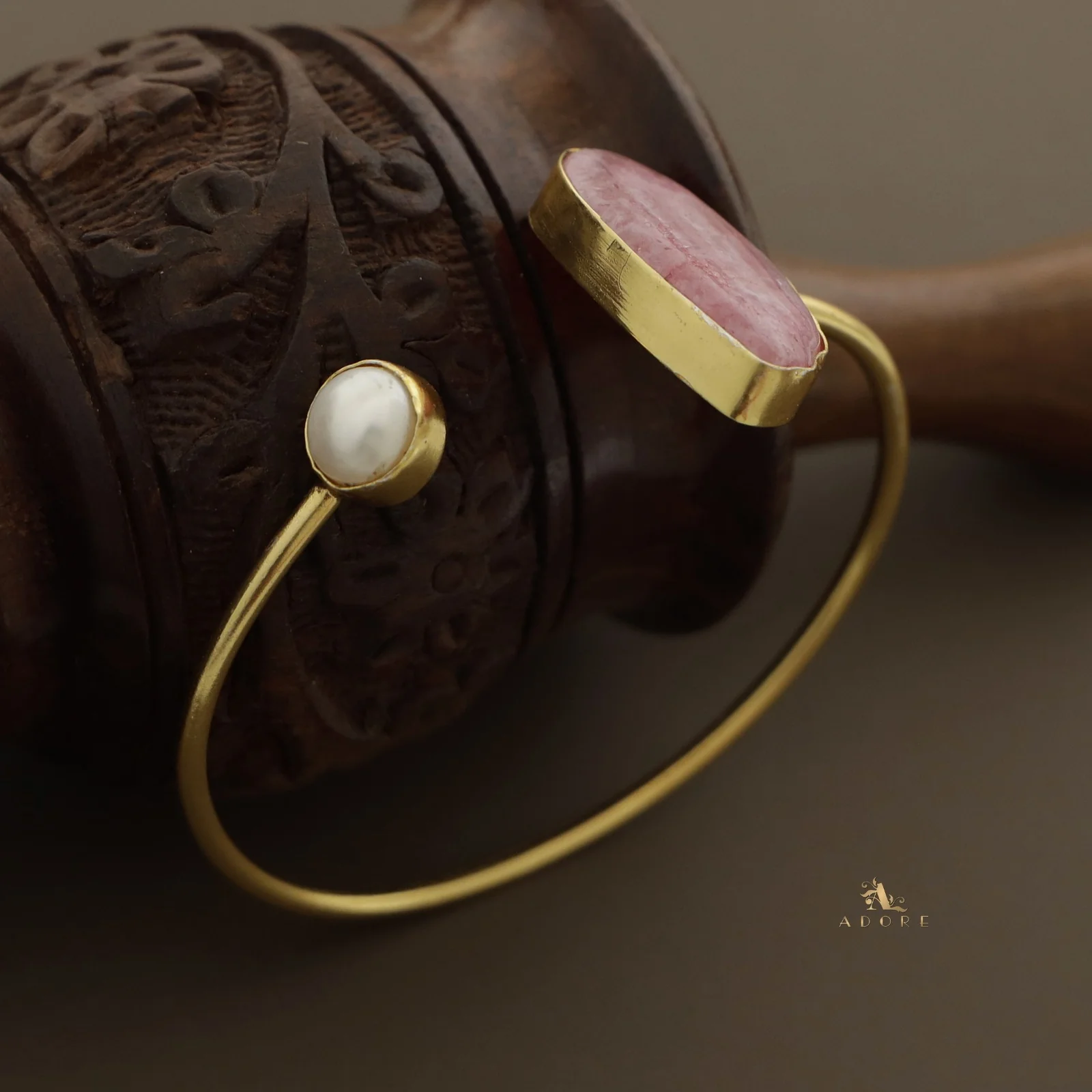 Trish Solar Agate + Pearl Bangle - Image 36