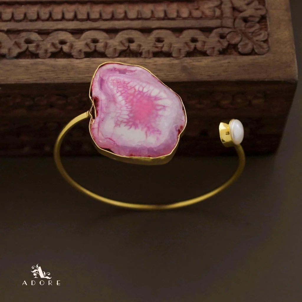 Trish Solar Agate + Pearl Bangle - Image 38