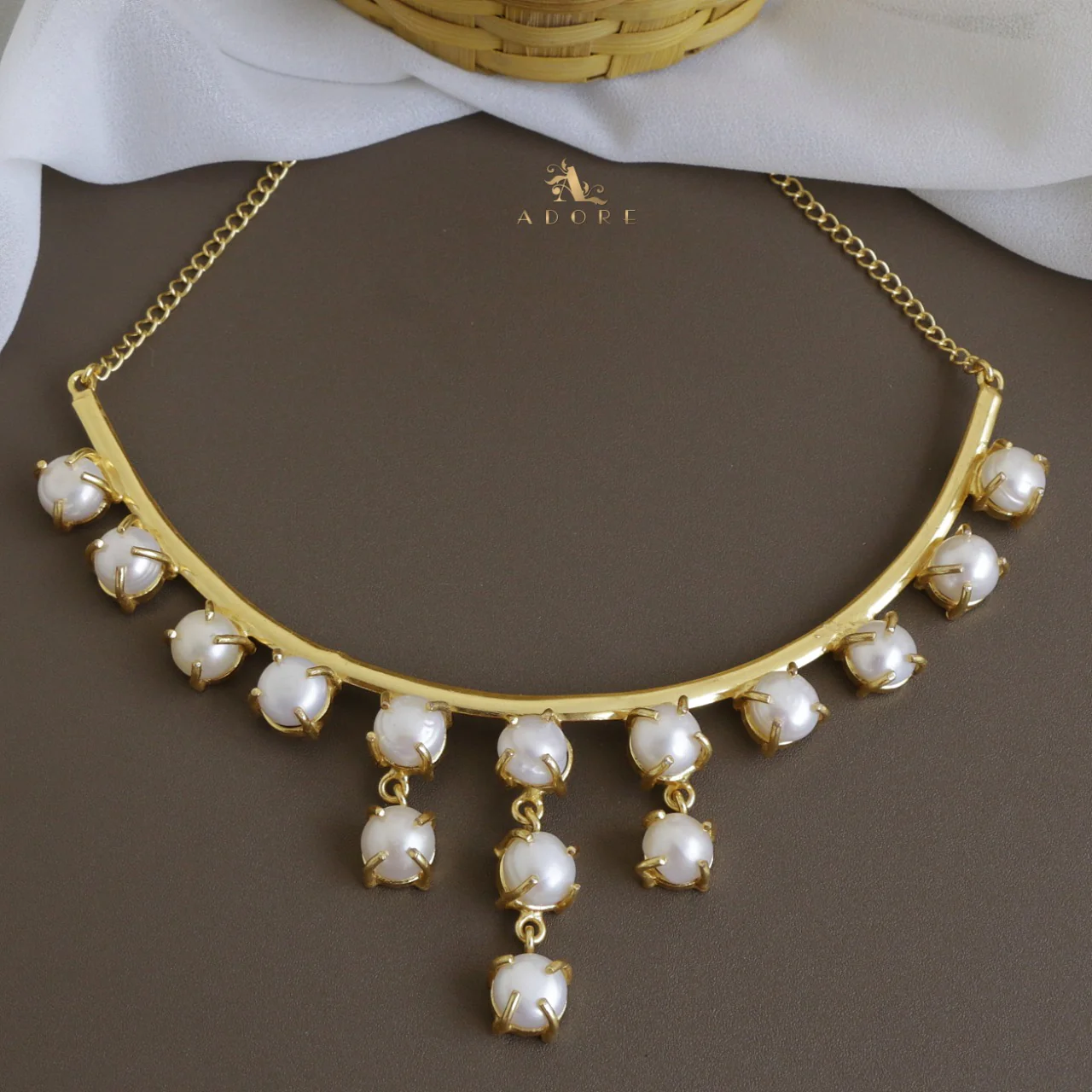 Trishika Fresh Water Pearl Neckpiece - Image 2