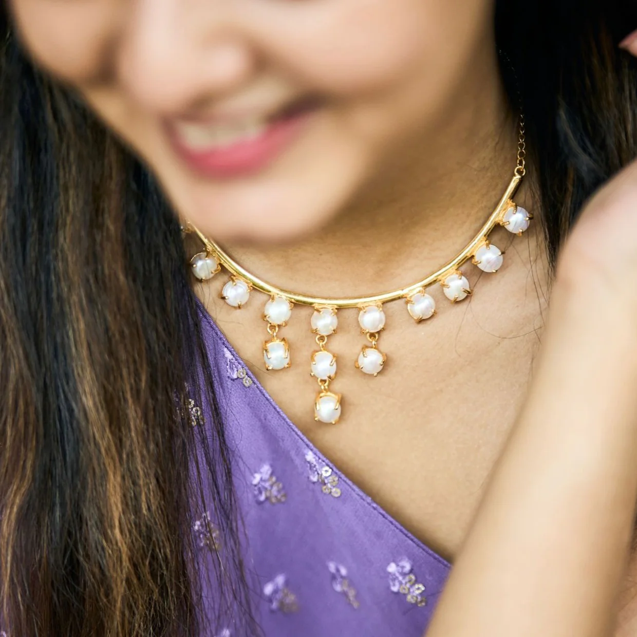 Trishika Fresh Water Pearl Neckpiece - Image 3
