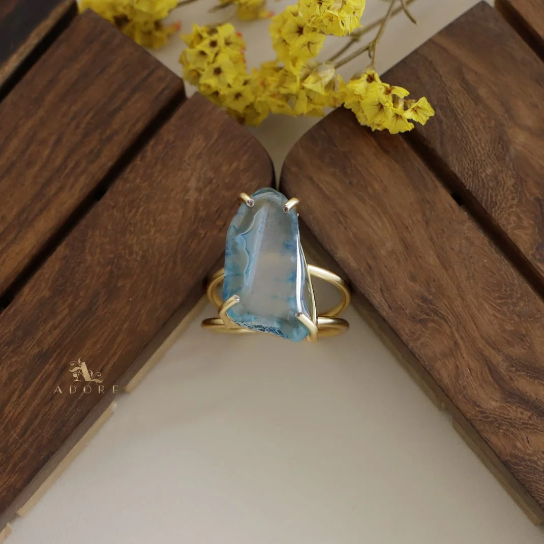 Two Layer Agate Claw Ring - Image 18