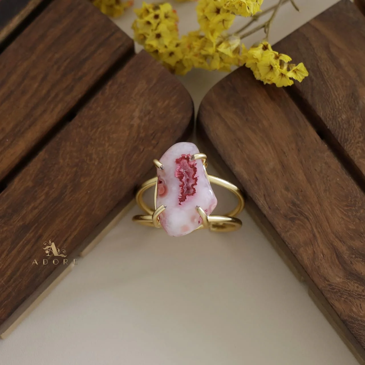 Two Layer Agate Claw Ring - Image 24