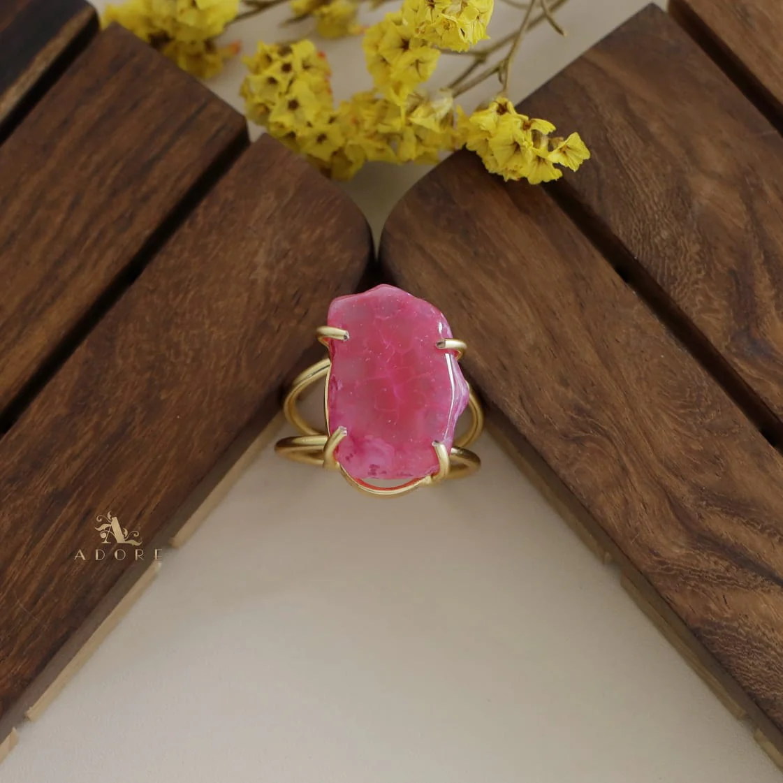 Two Layer Agate Claw Ring - Image 25