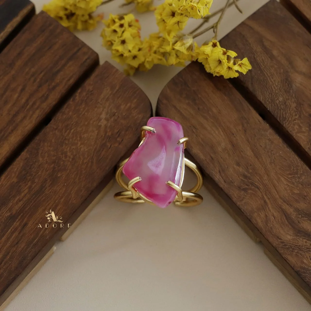 Two Layer Agate Claw Ring - Image 27