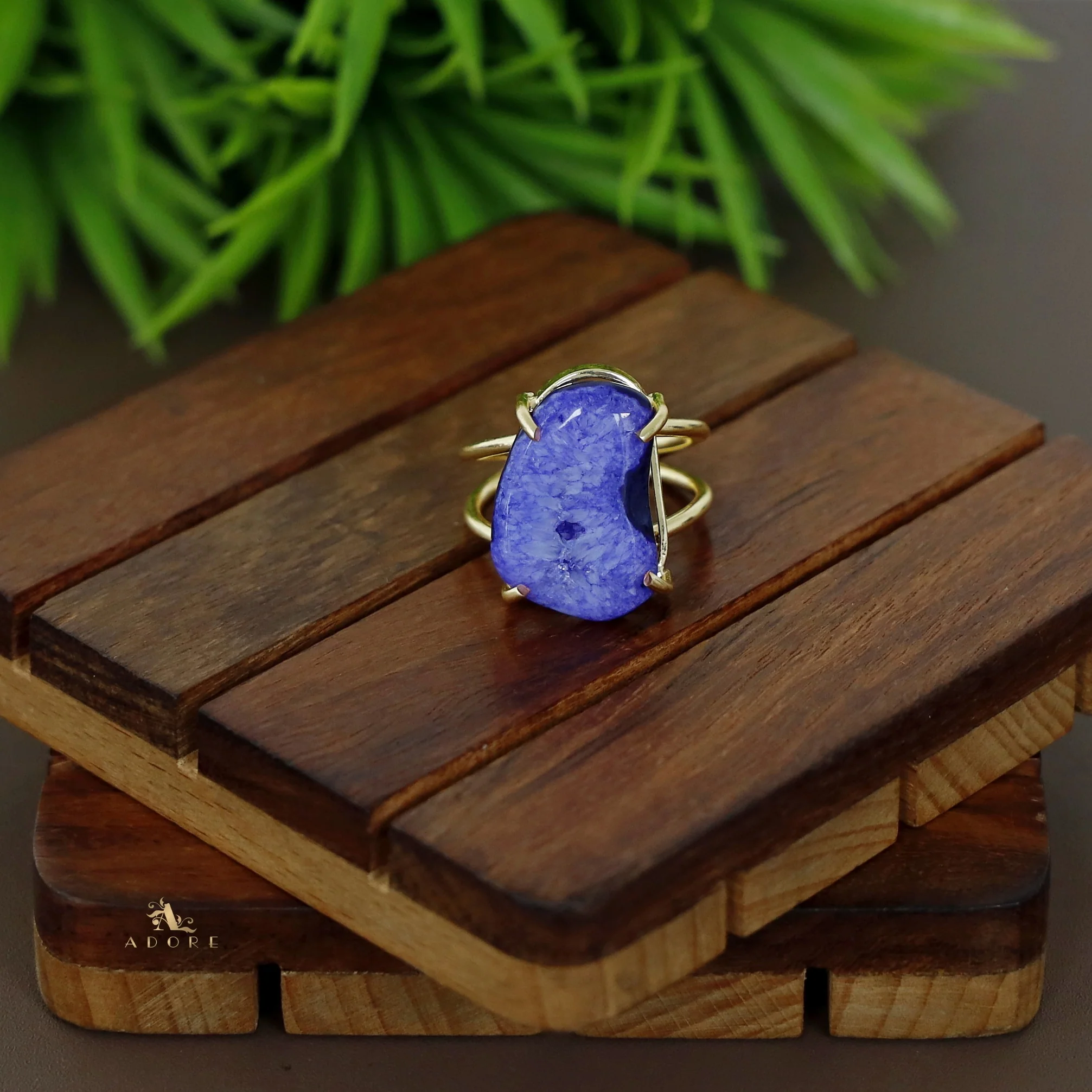 Two Layer Agate Claw Ring - Image 37