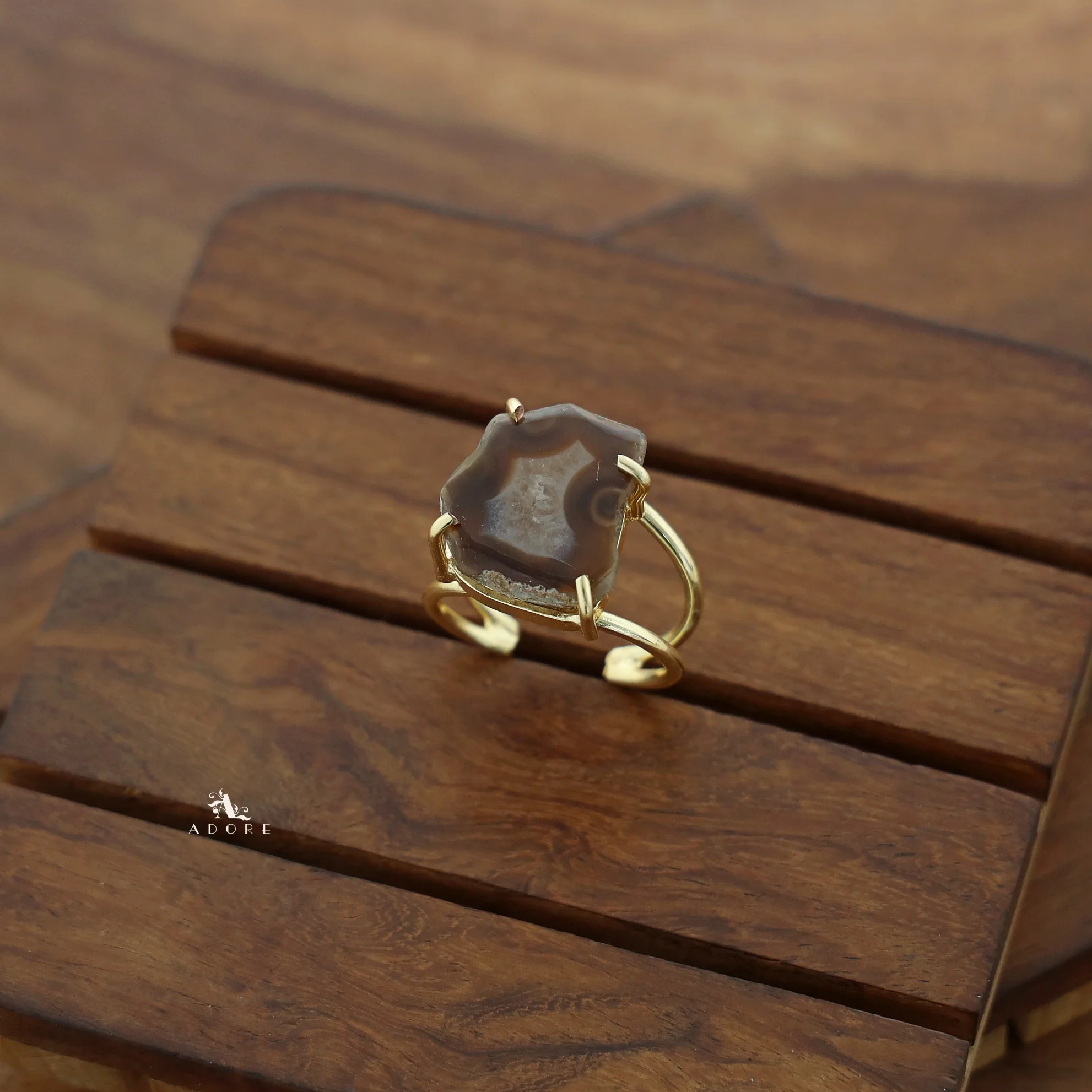 Two Layer Agate Claw Ring - Image 38
