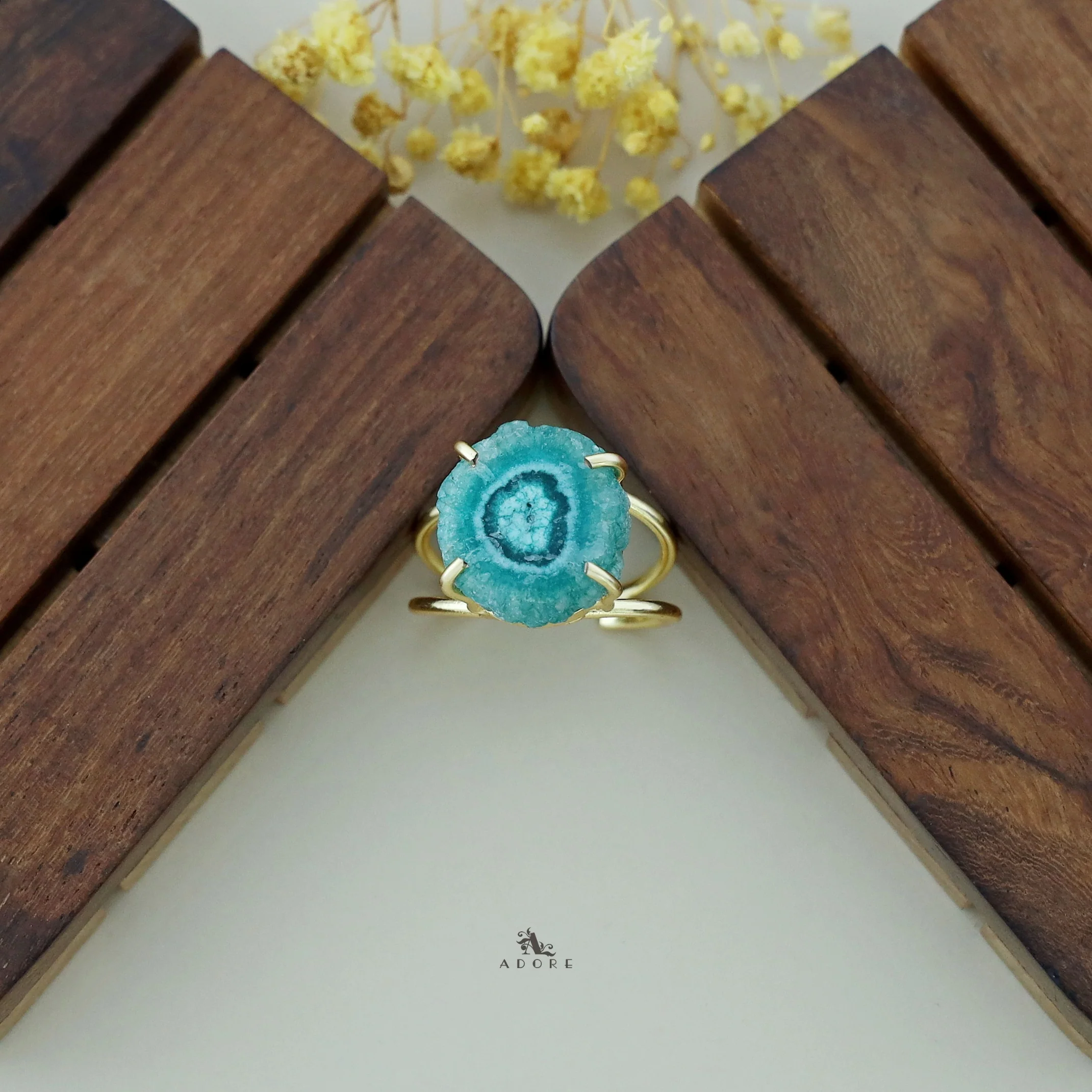 Two Layer Agate Claw Ring - Image 39