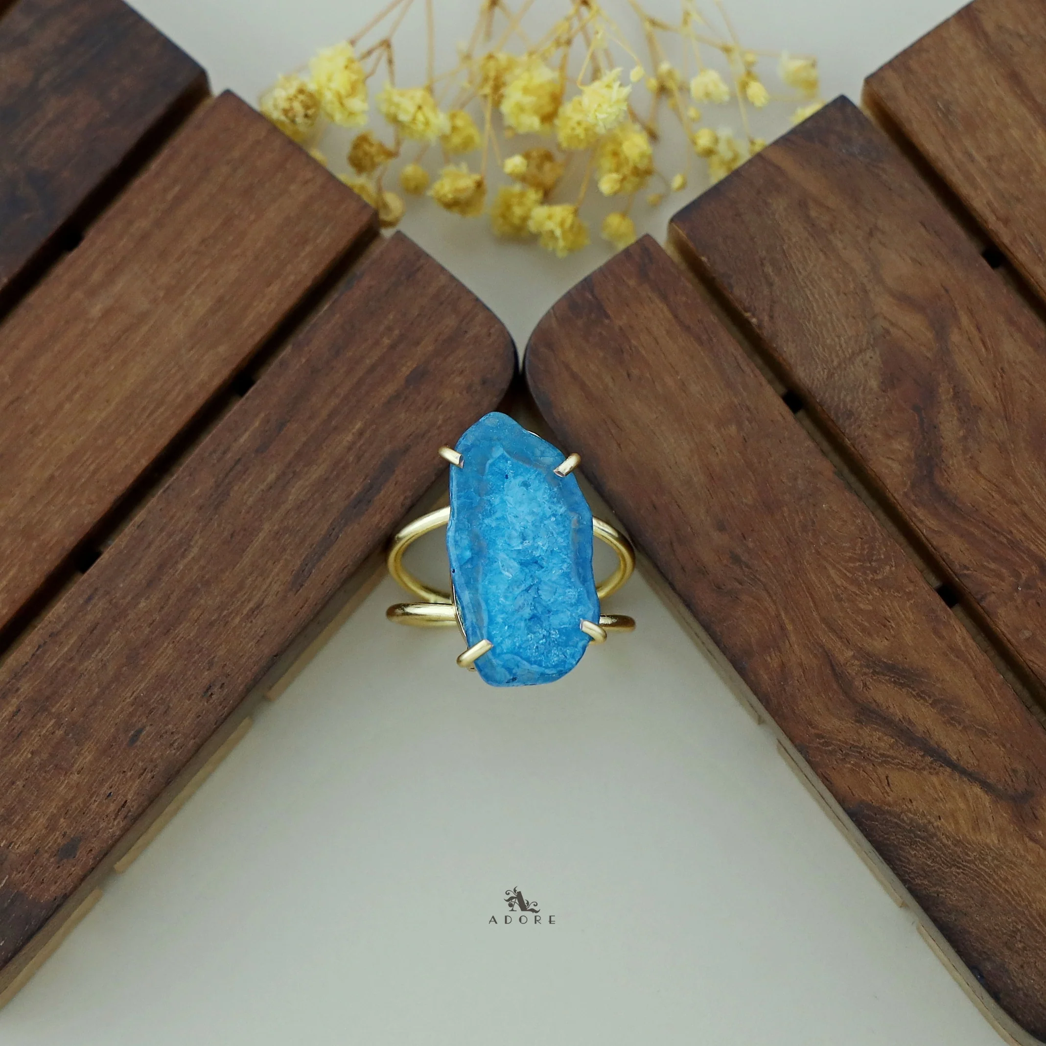 Two Layer Agate Claw Ring - Image 40