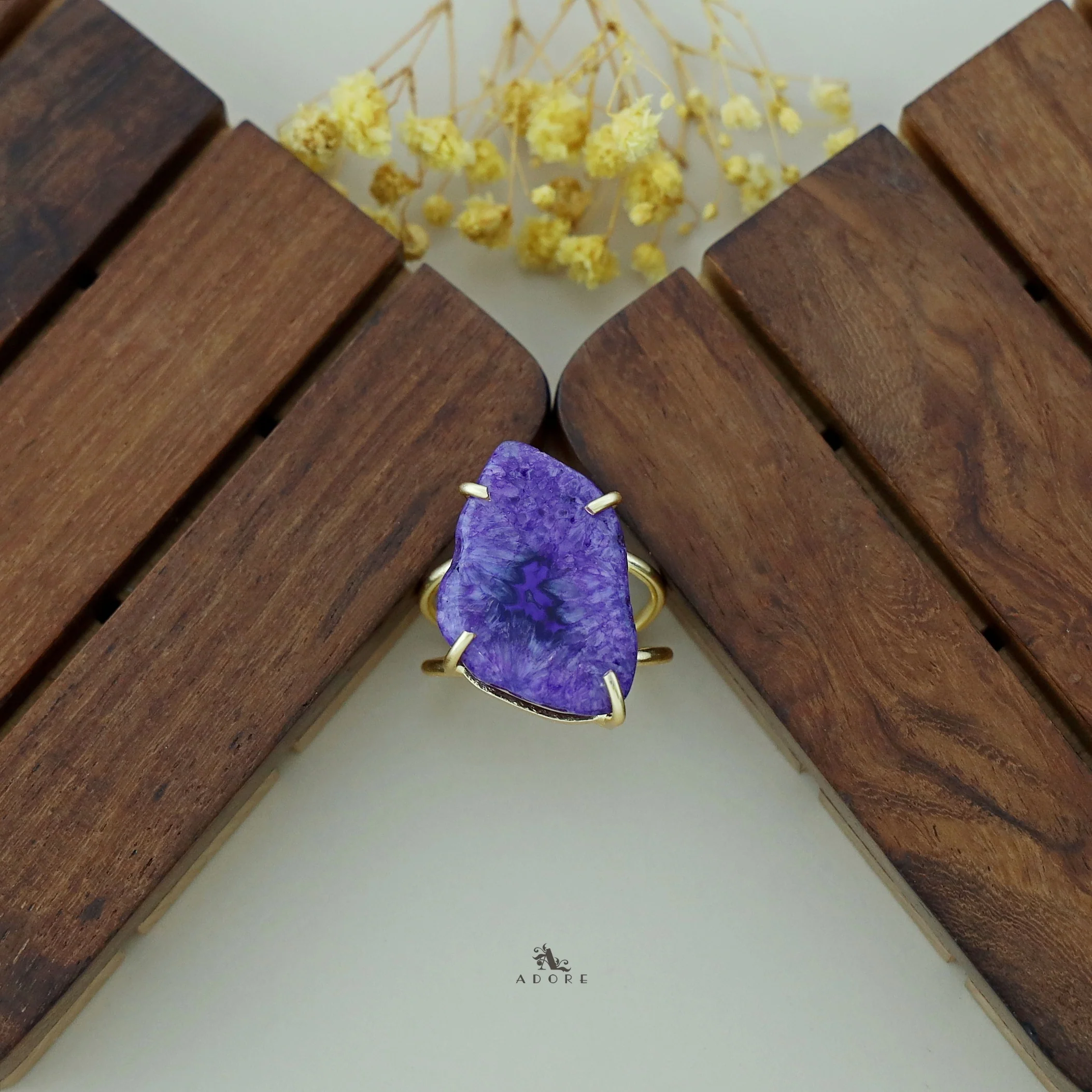 Two Layer Agate Claw Ring - Image 41