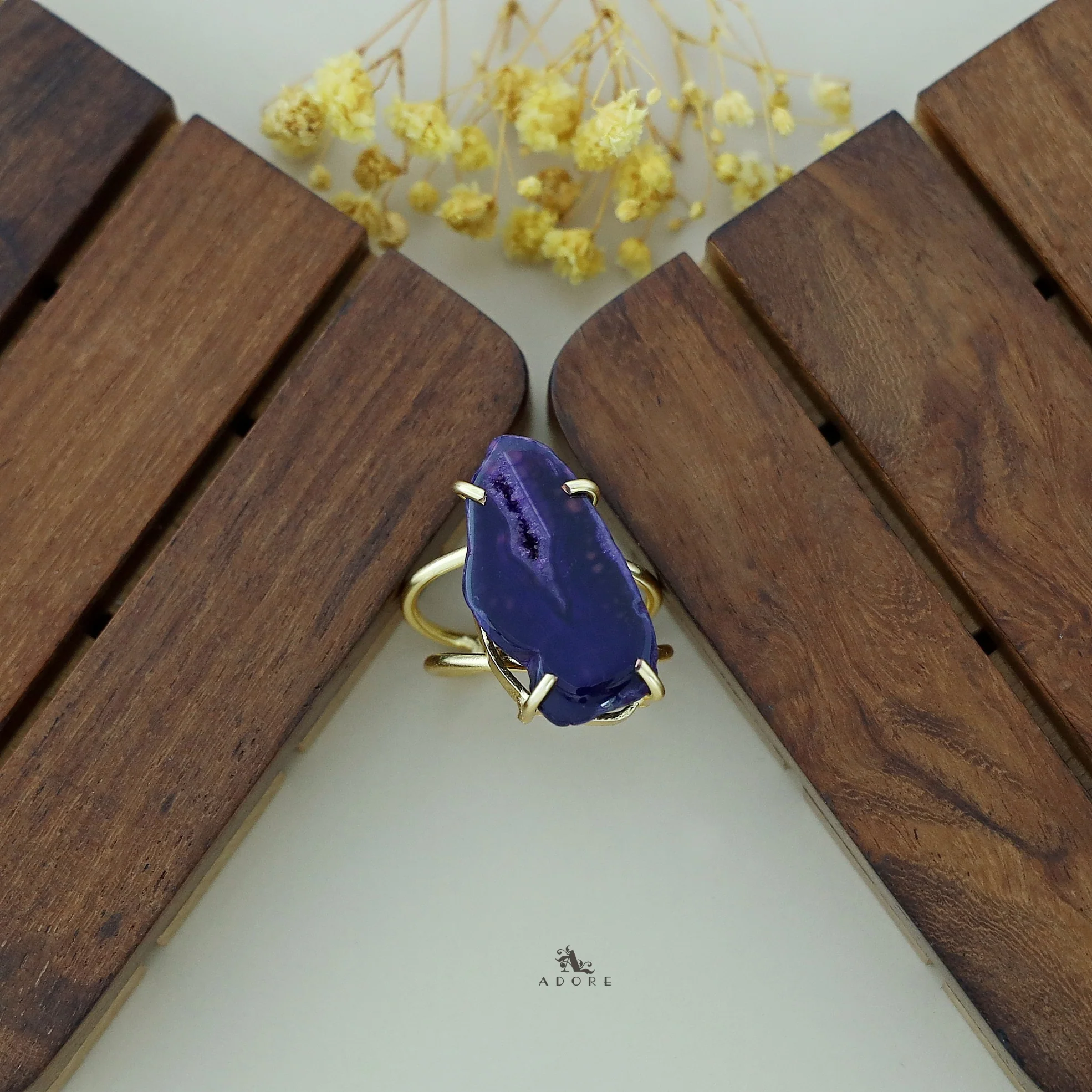 Two Layer Agate Claw Ring - Image 43