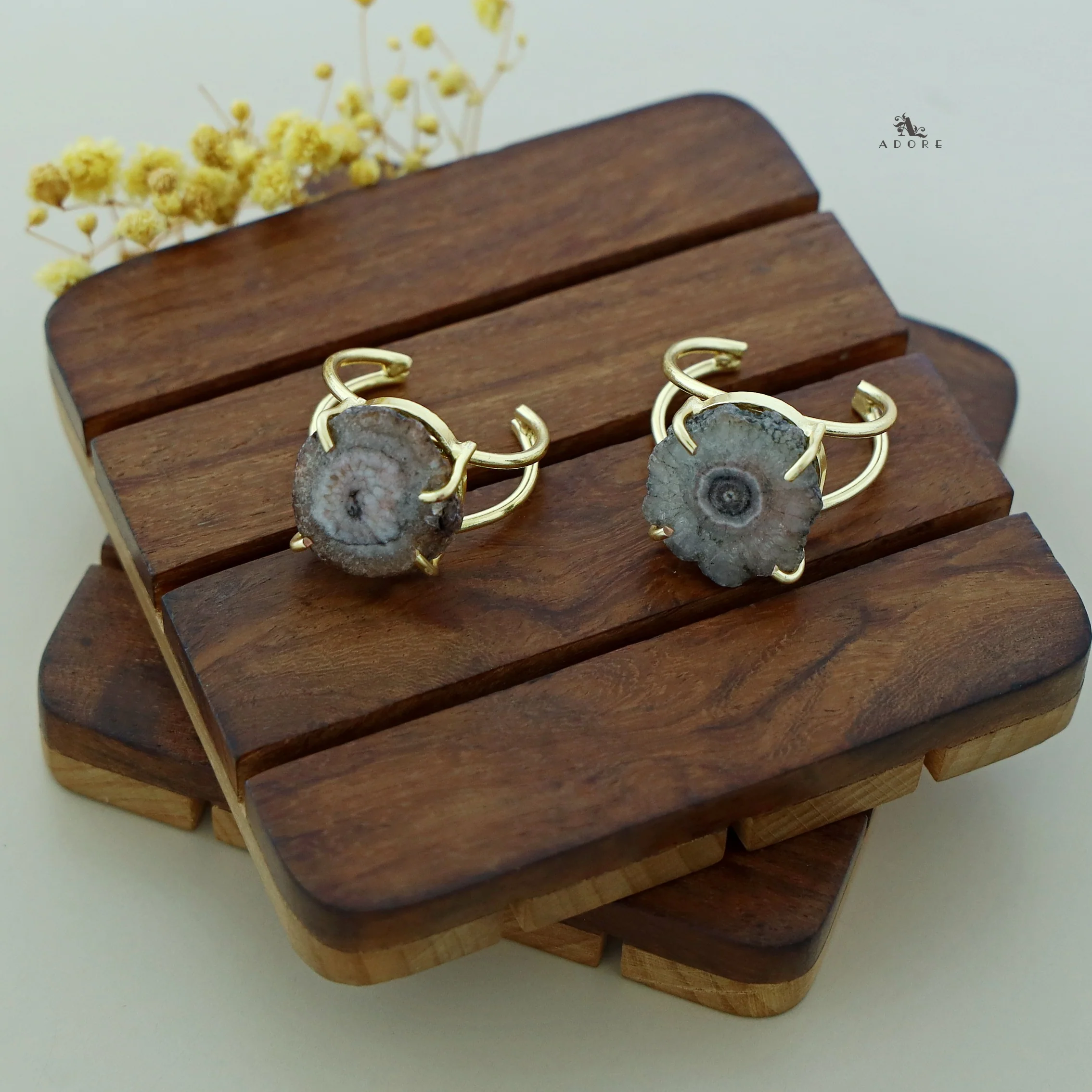 Two Layer Agate Claw Ring - Image 45