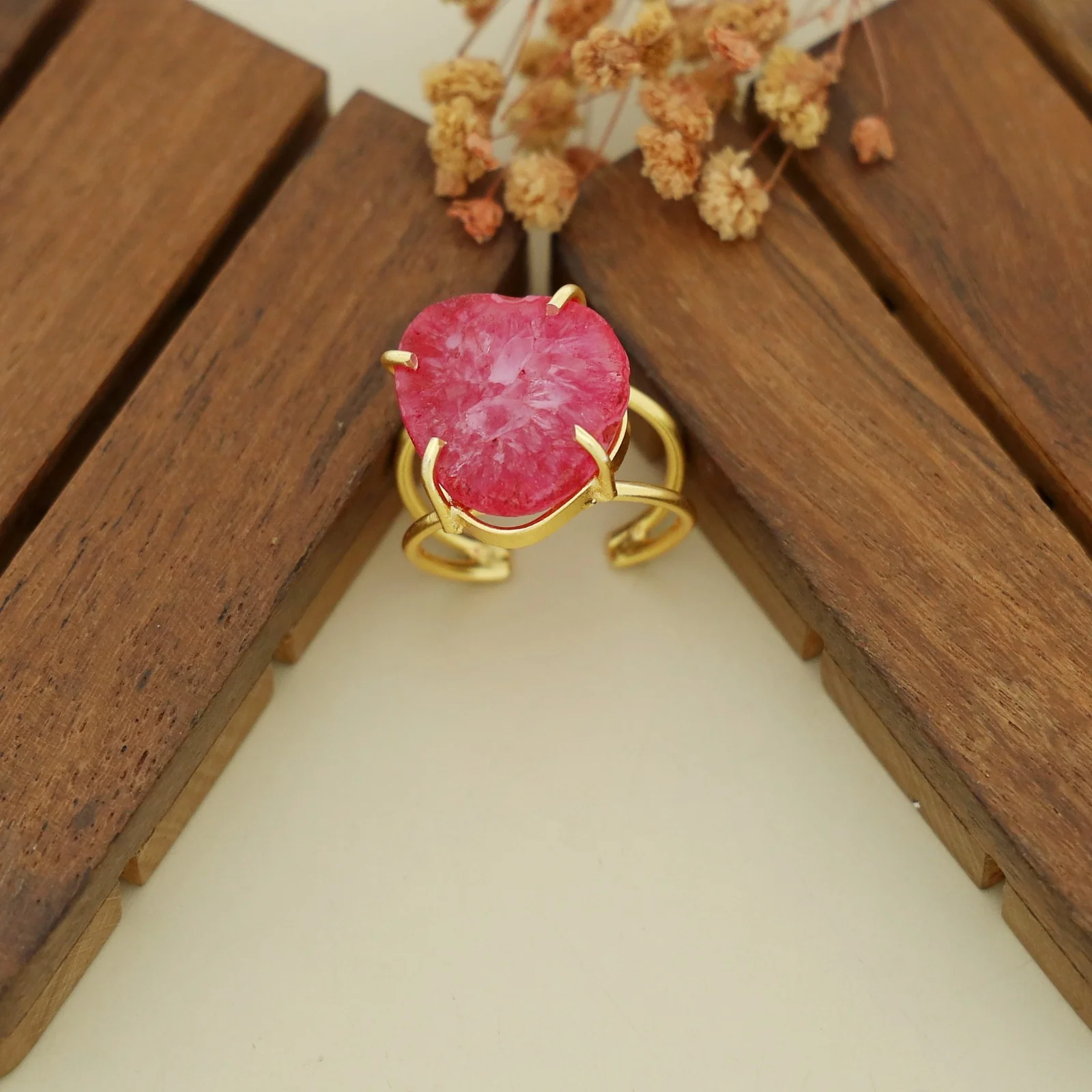 Two Layer Agate Claw Ring - Image 48