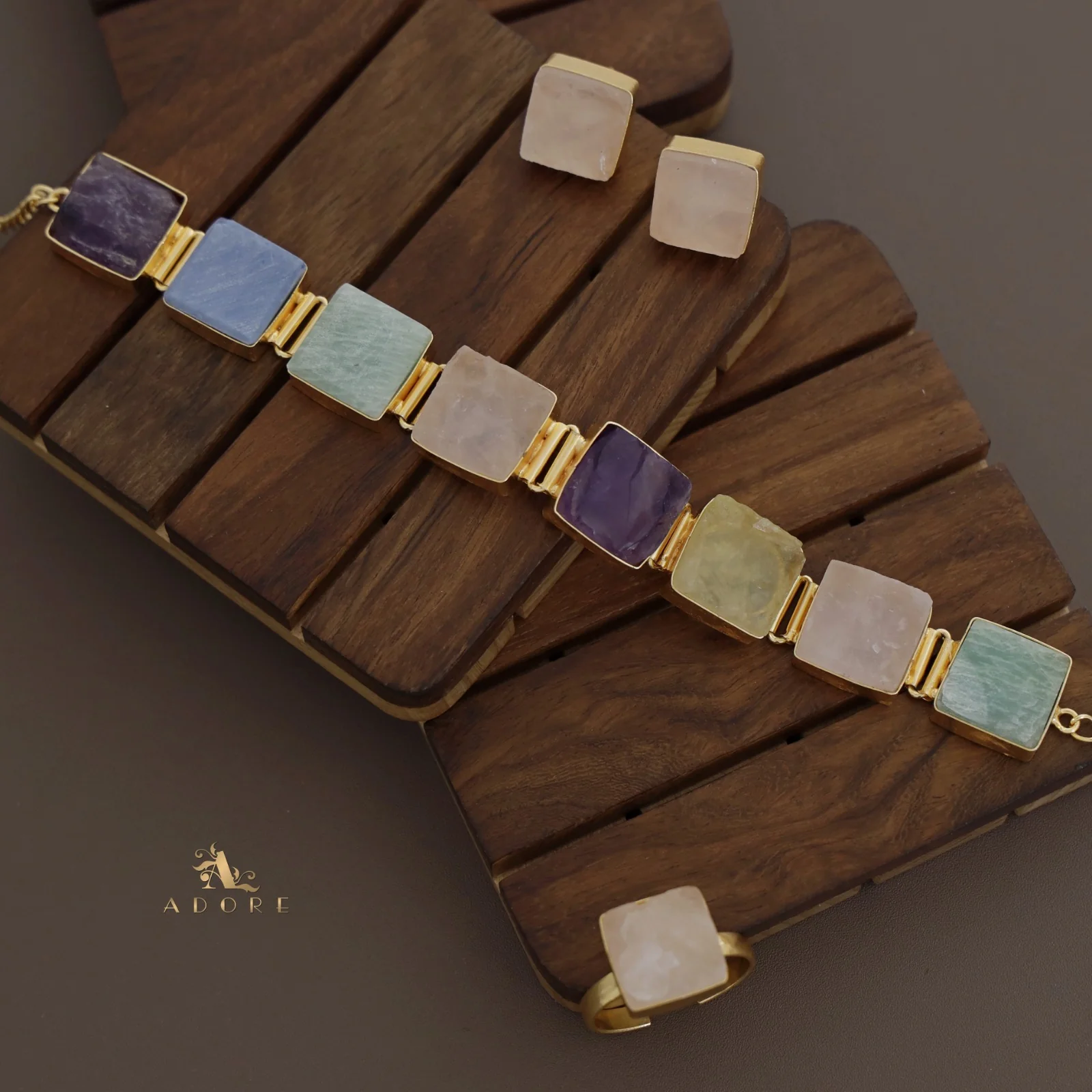 Unique 3 in 1 Square Choker Combo Set - Image 11