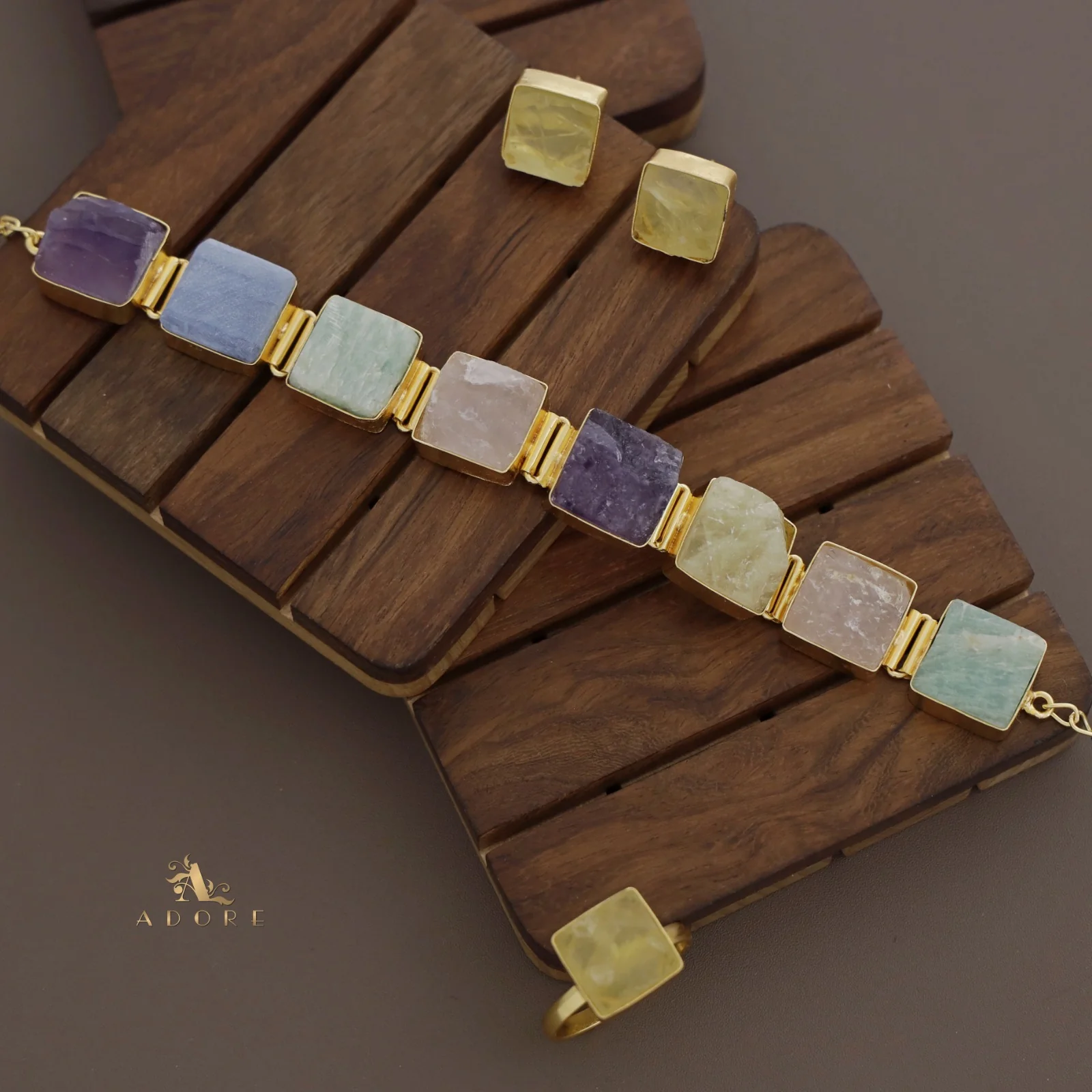 Unique 3 in 1 Square Choker Combo Set - Image 12