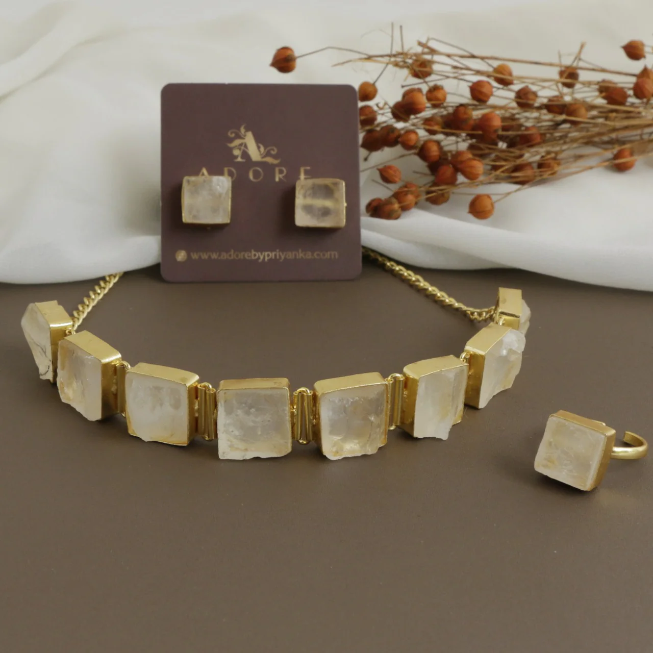 Unique 3 in 1 Square Choker Combo Set - Image 22