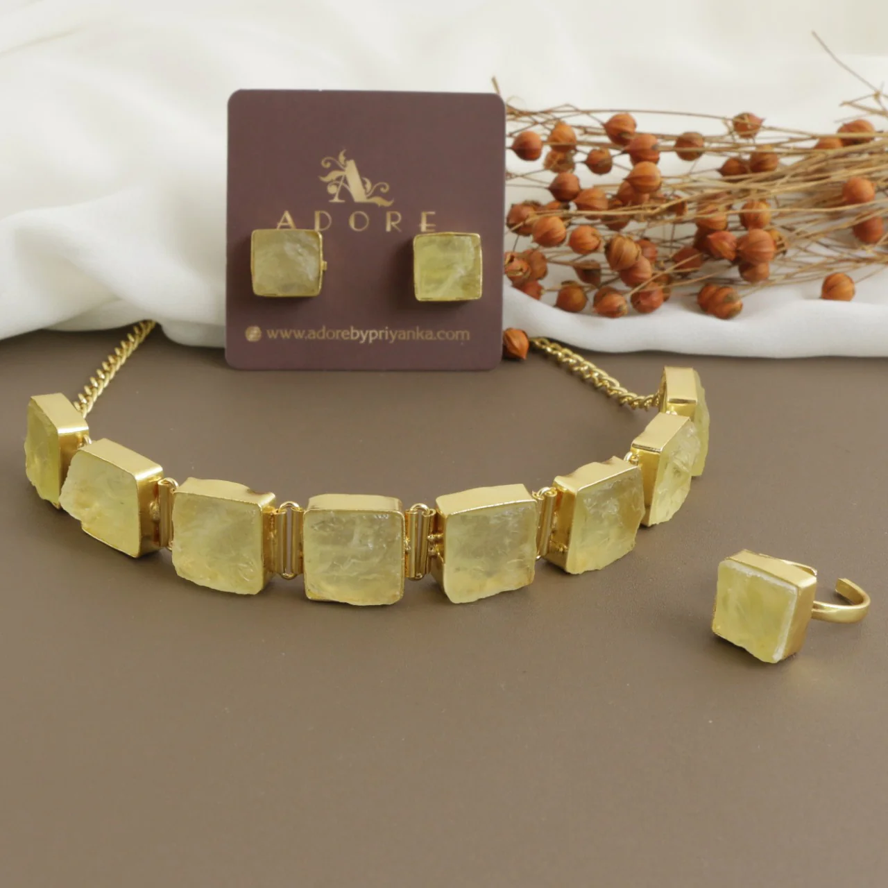 Unique 3 in 1 Square Choker Combo Set - Image 23