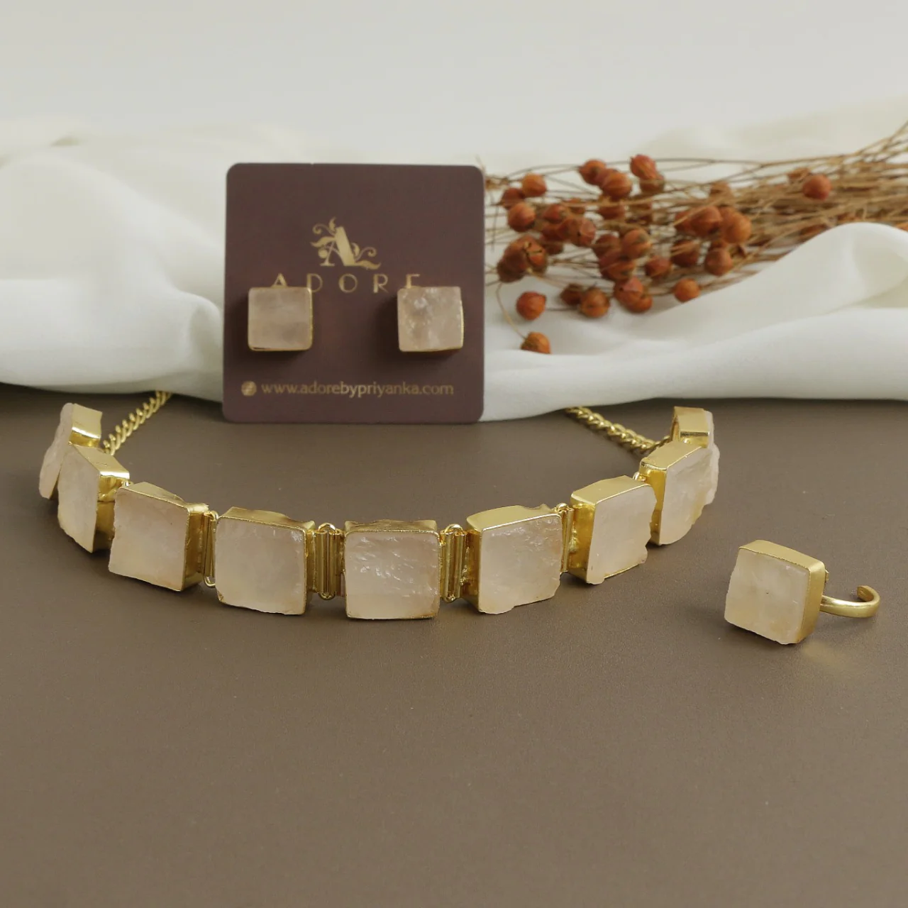 Unique 3 in 1 Square Choker Combo Set - Image 27