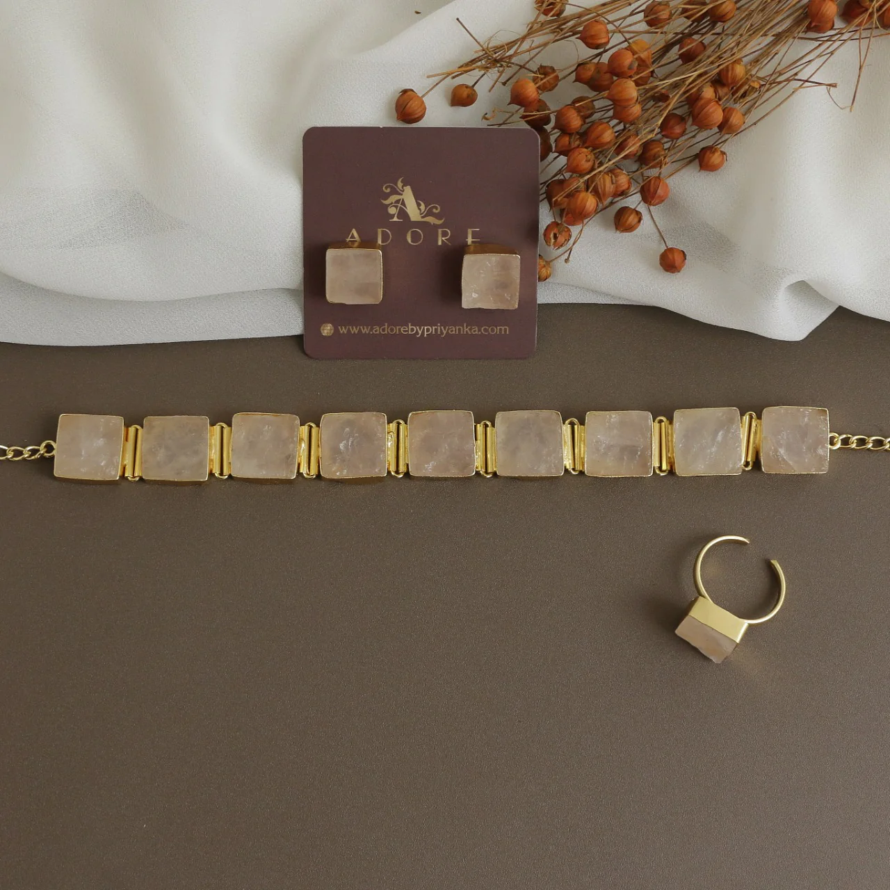 Unique 3 in 1 Square Choker Combo Set - Image 28