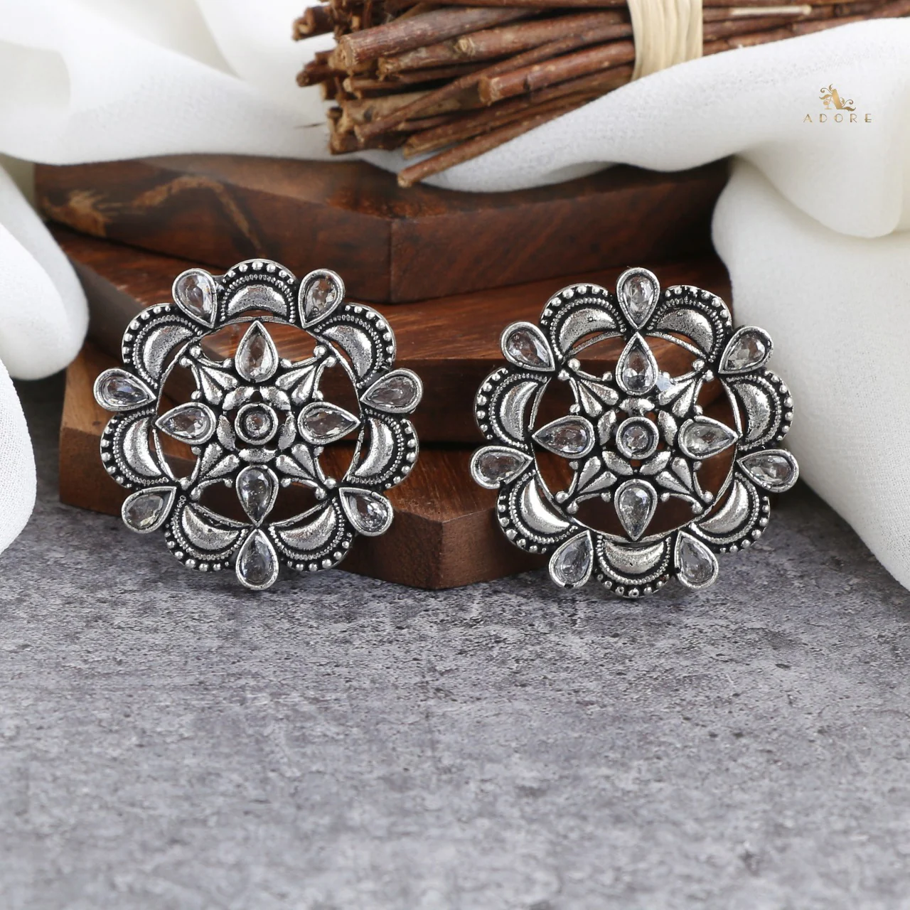 Vallika Silver Stud - Image 5