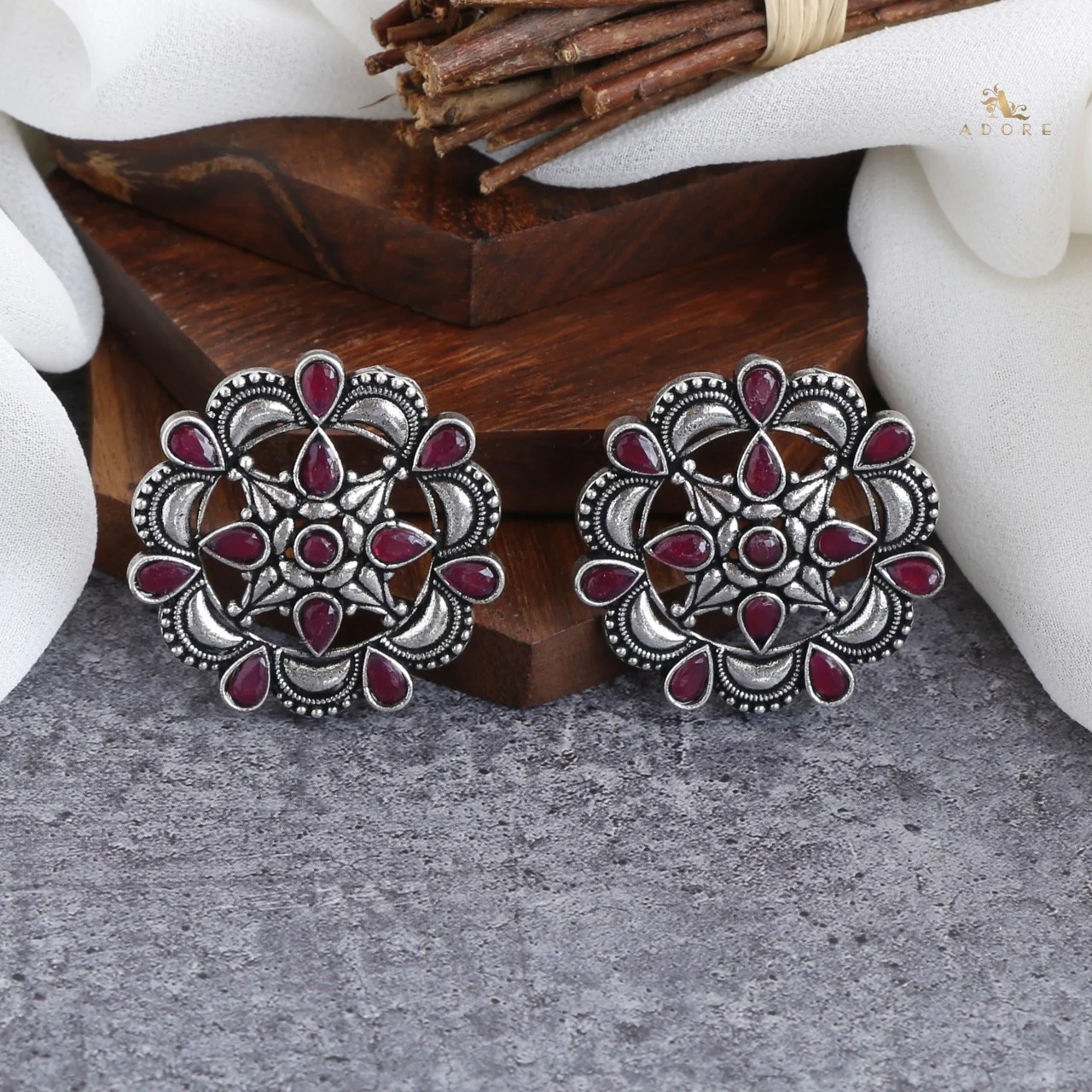 Vallika Silver Stud - Image 7