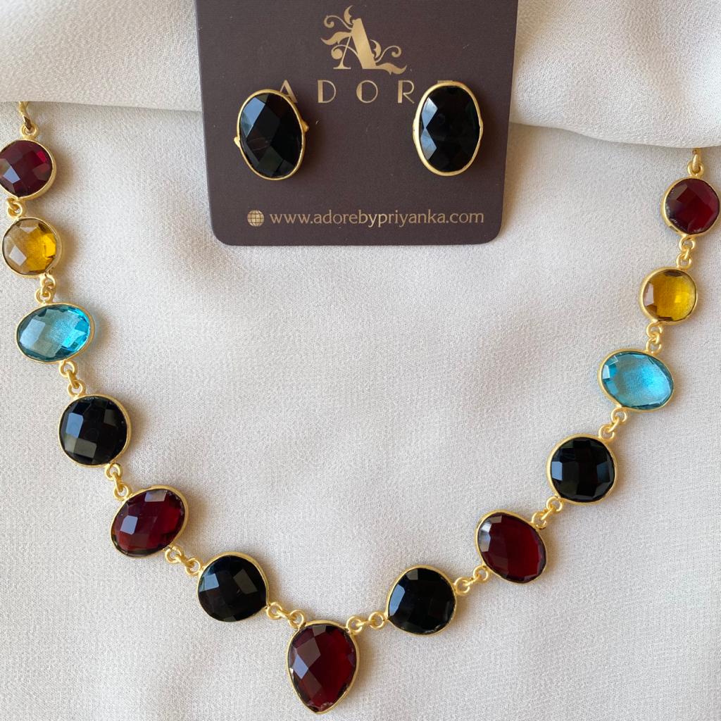 Vanity Lightweight Neckpiece + Studs (Colour Options) - Image 13