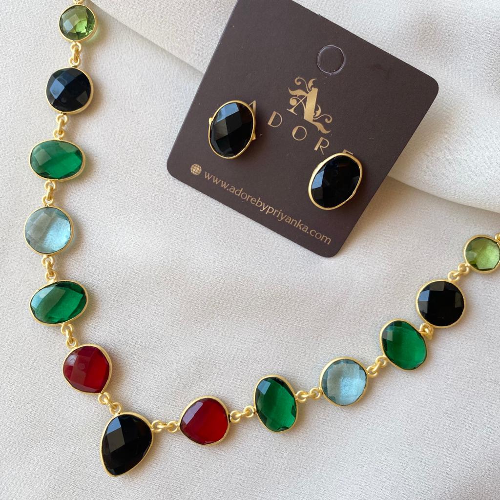 Vanity Lightweight Neckpiece + Studs (Colour Options) - Image 14
