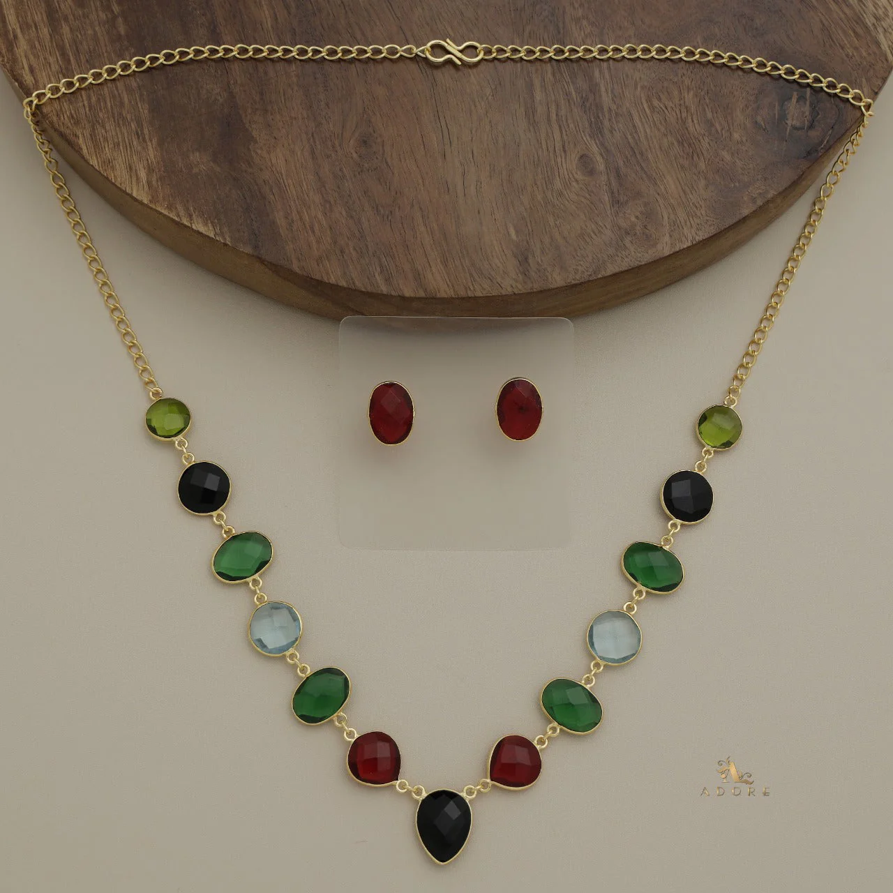 Vanity Lightweight Neckpiece + Studs (Colour Options) - Image 18