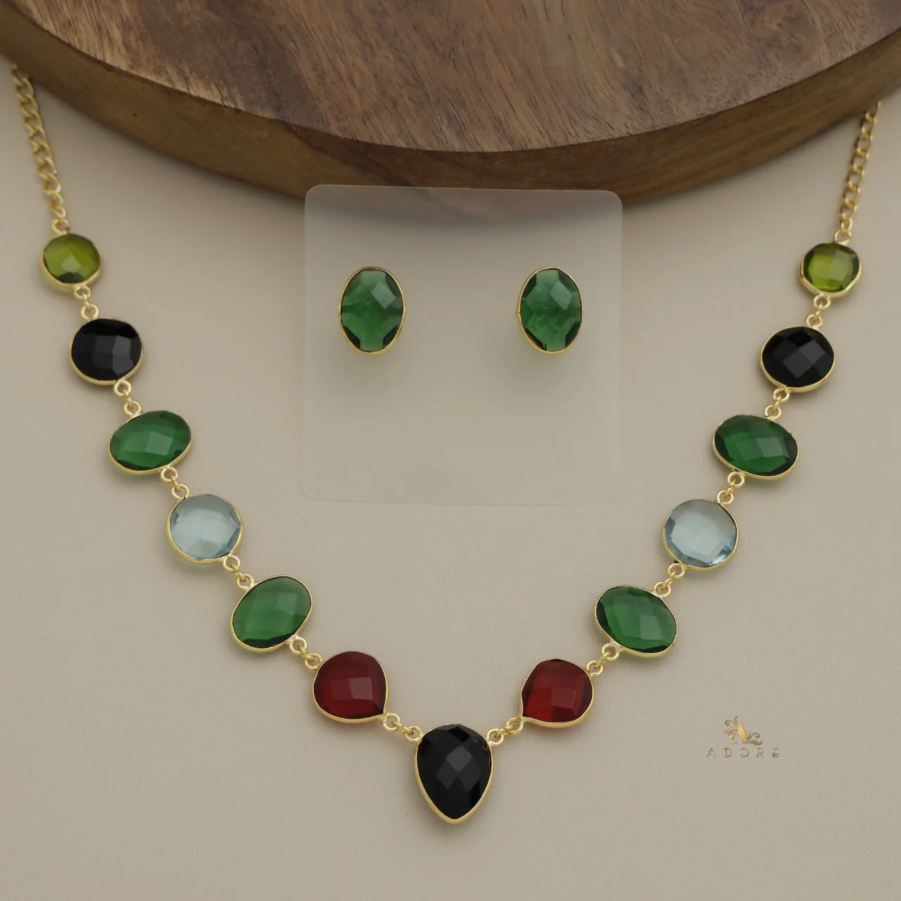 Vanity Lightweight Neckpiece + Studs (Colour Options) - Image 20