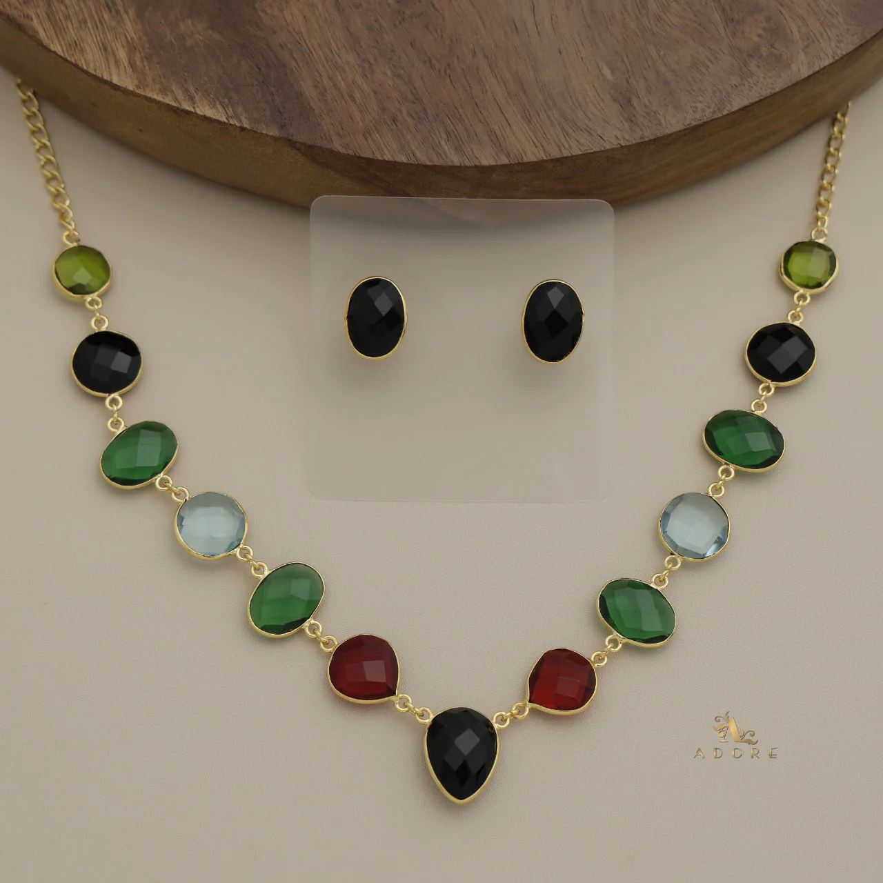 Vanity Lightweight Neckpiece + Studs (Colour Options) - Image 21