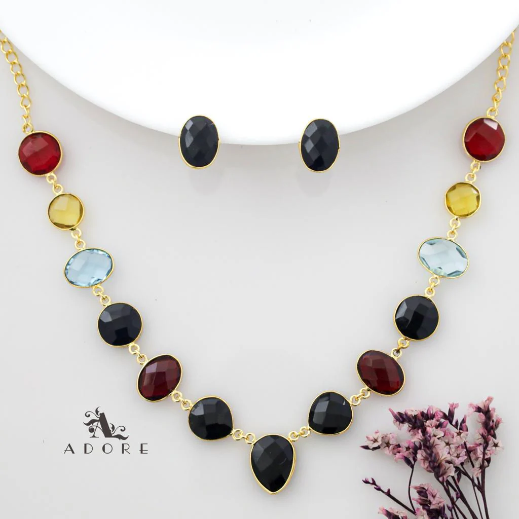 Vanity Lightweight Neckpiece + Studs (Colour Options) - Image 27