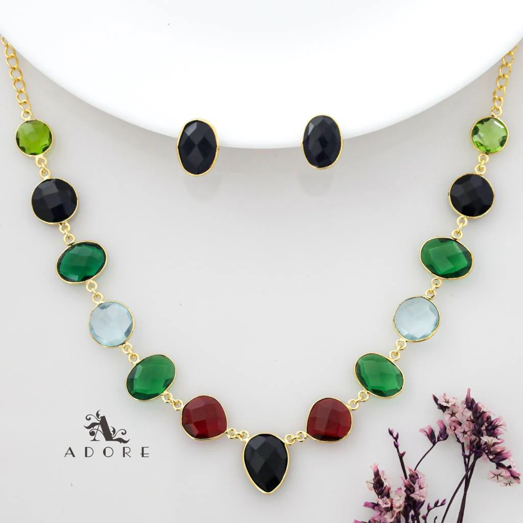 Vanity Lightweight Neckpiece + Studs (Colour Options) - Image 29