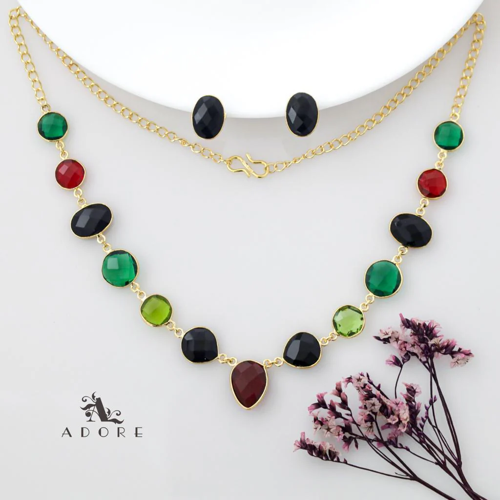 Vanity Lightweight Neckpiece + Studs (Colour Options) - Image 36