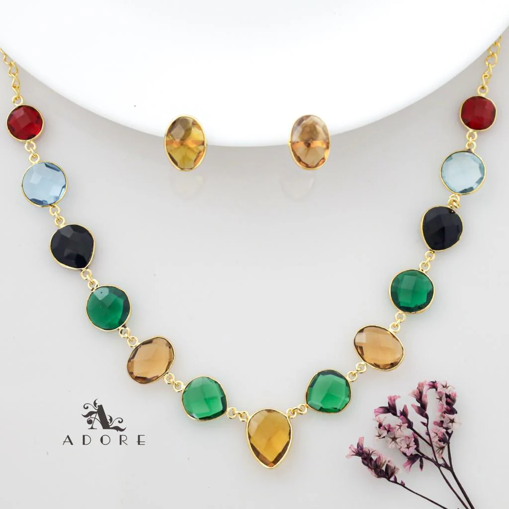 Vanity Lightweight Neckpiece + Studs (Colour Options) - Image 37