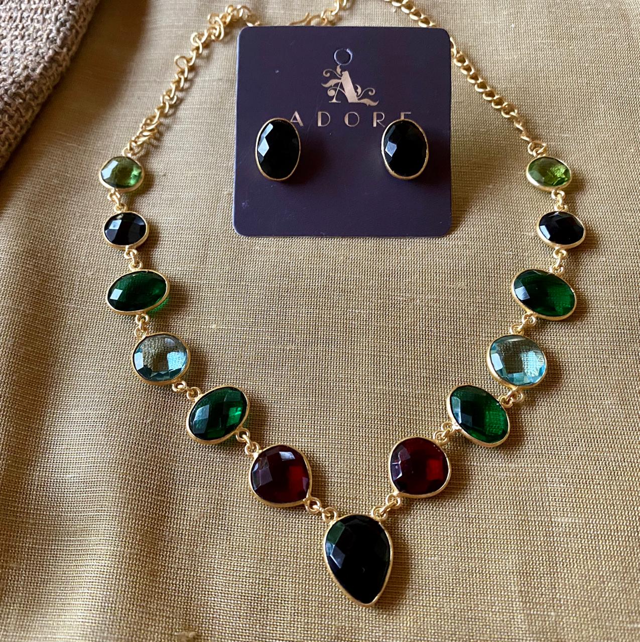 Vanity Lightweight Neckpiece + Studs (Colour Options) - Image 7