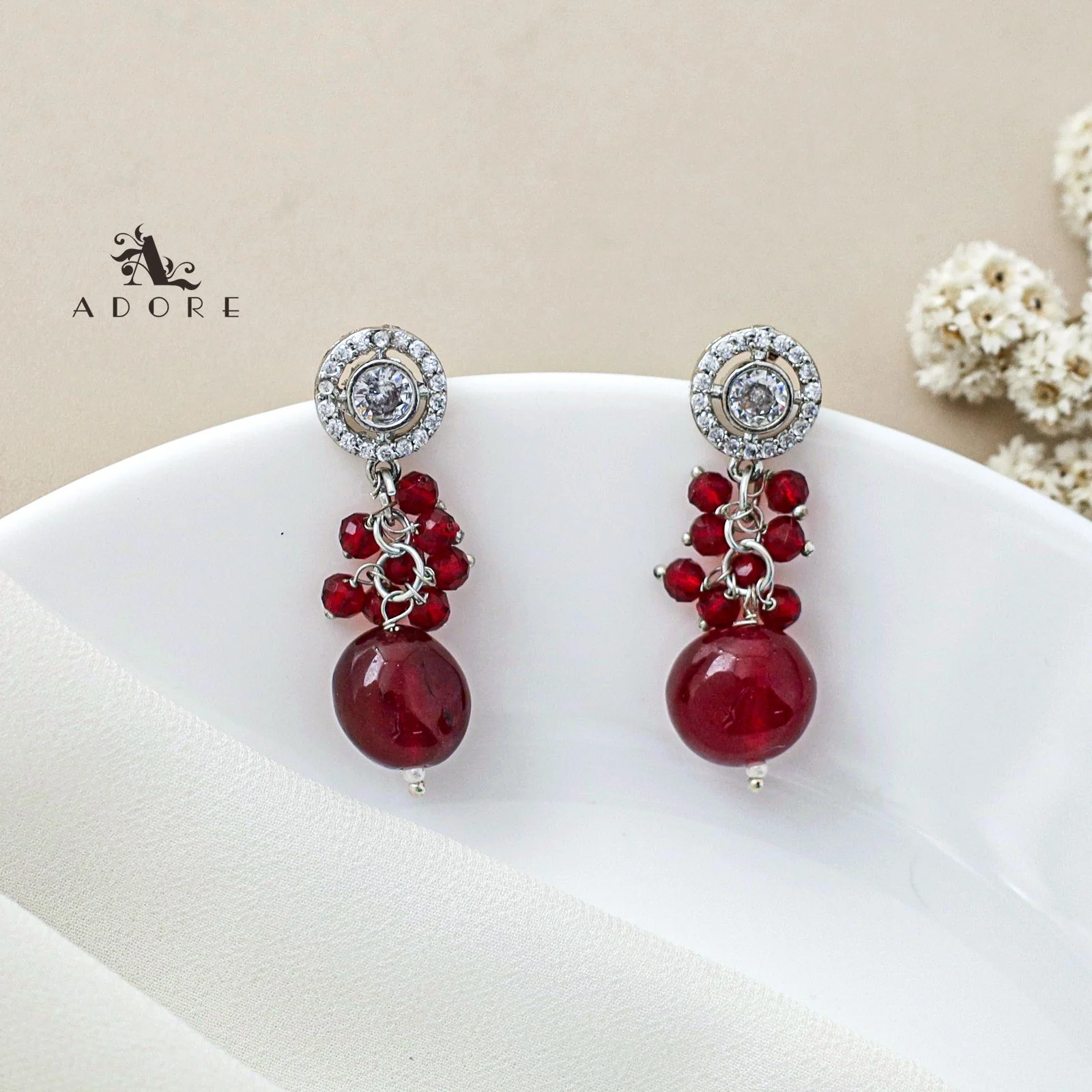 Vardhani Long Neckpiece With Earring - Image 7