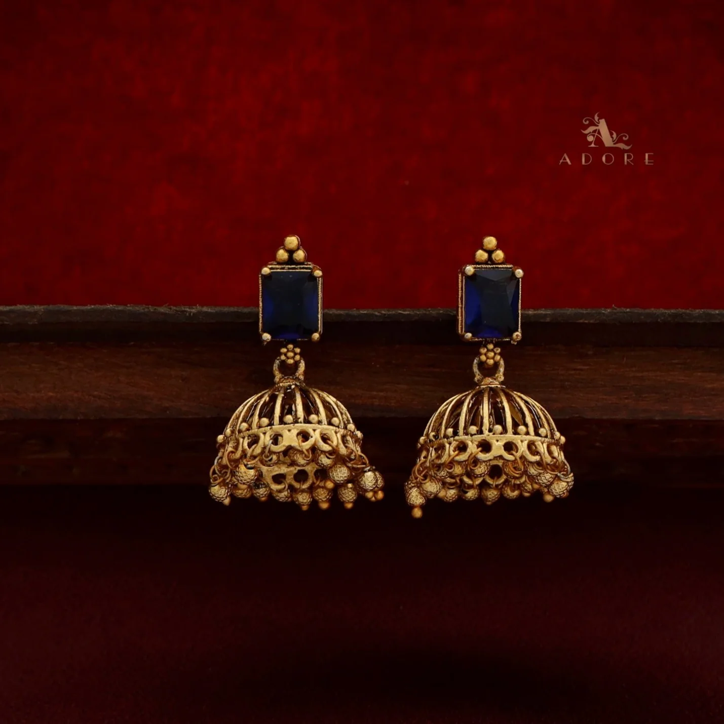 Varenya Gold Ball Jhumka - Image 4