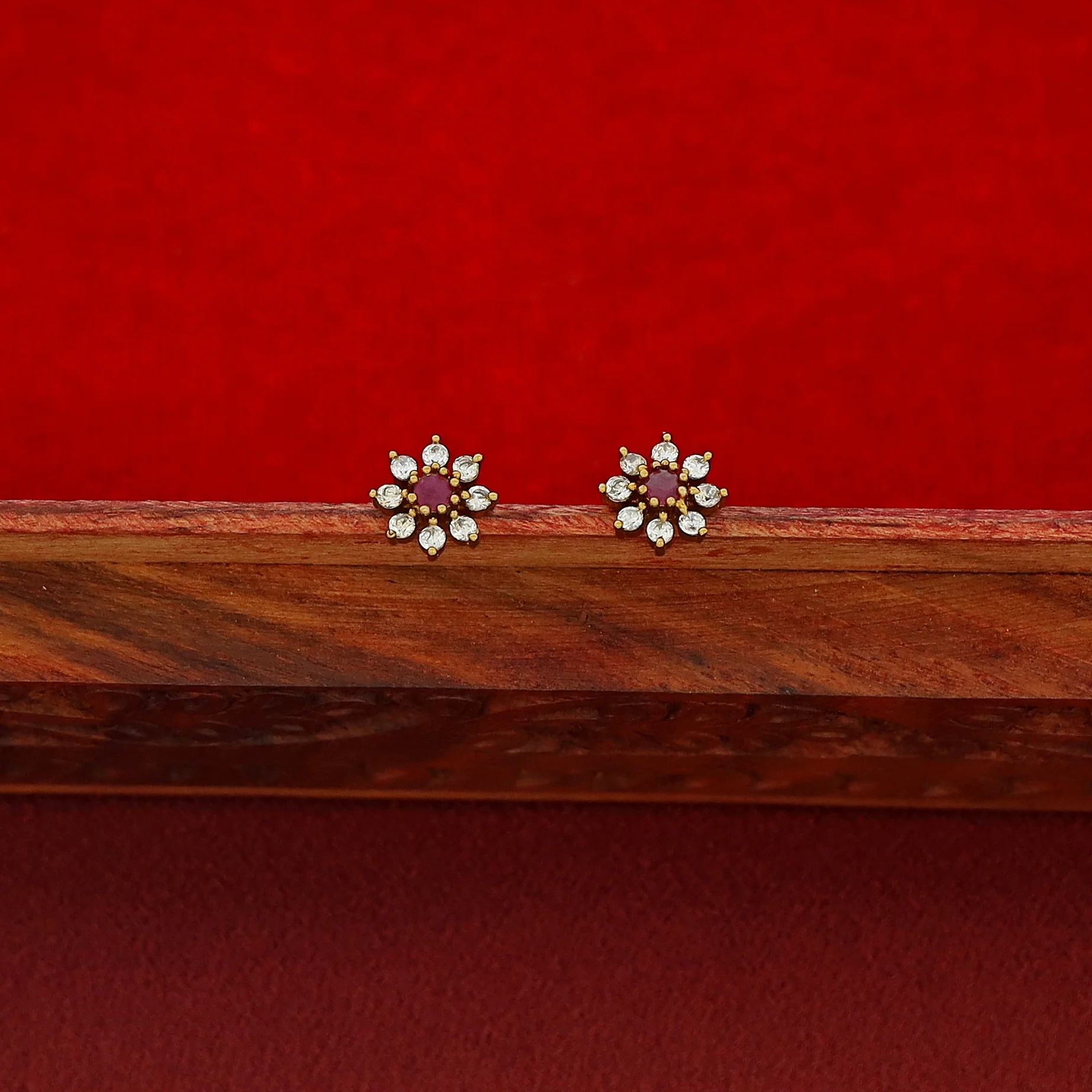 Vasana 5 Floral Long Mangalsutra With Stud - Image 9