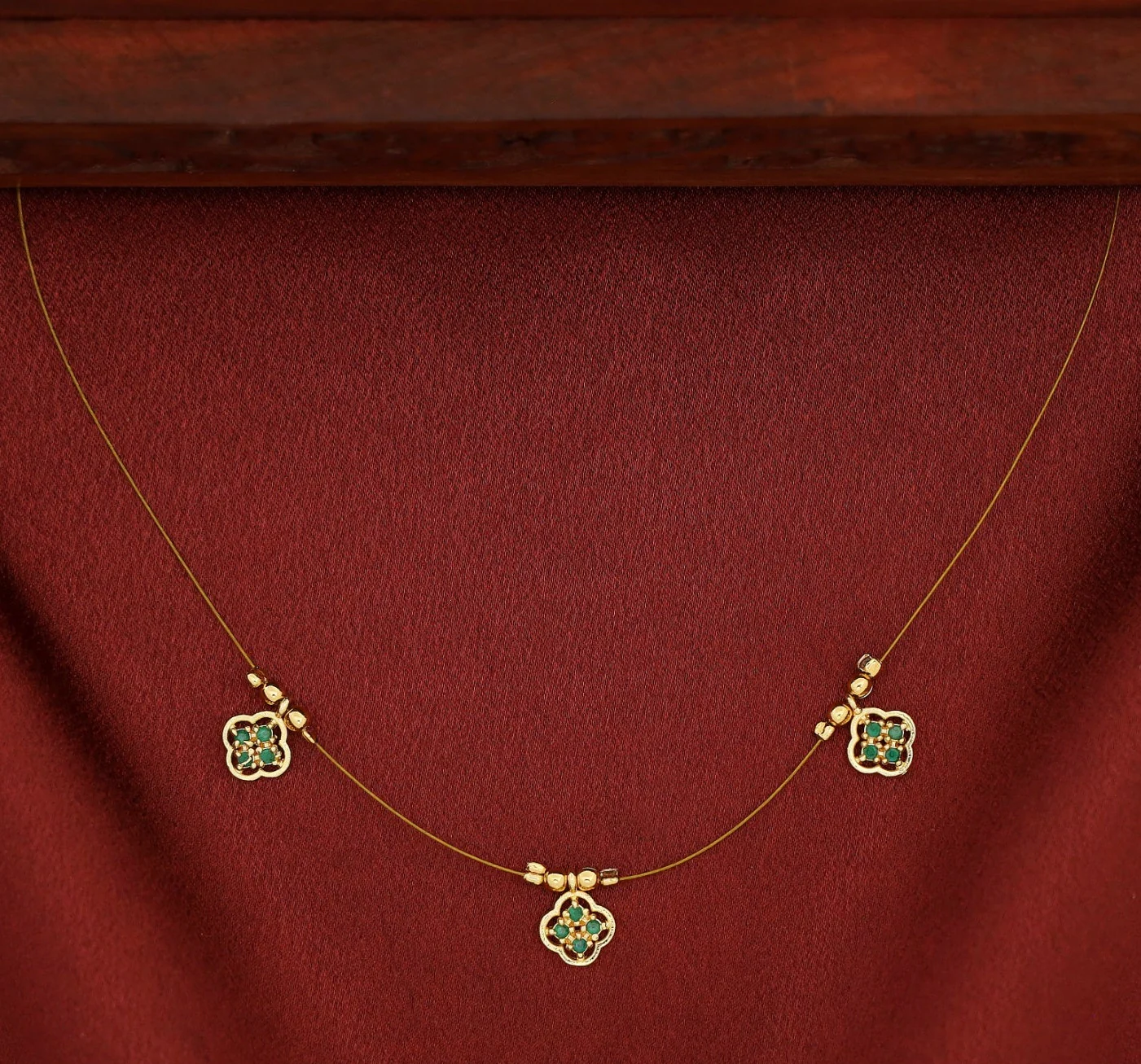 Viaansha Tri Flower String Neckpiece - Image 7