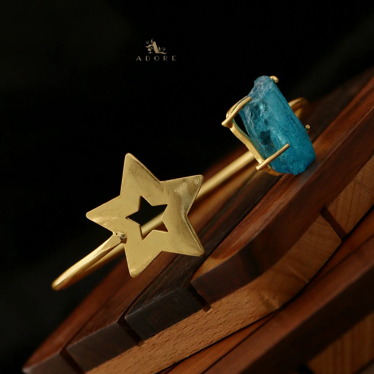 Viveca  Dyed Stone Star Bangle - Image 10