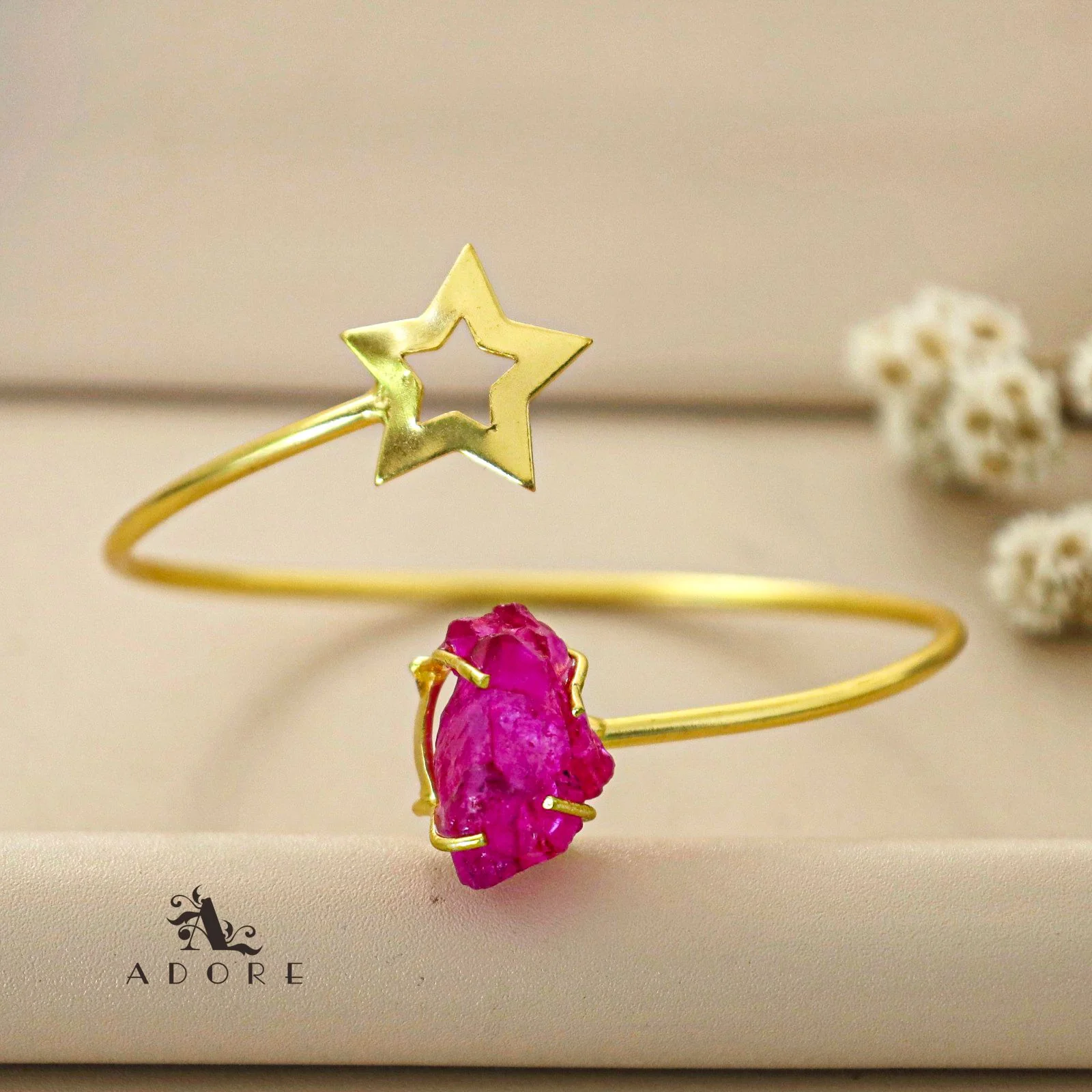 Viveca  Dyed Stone Star Bangle - Image 2