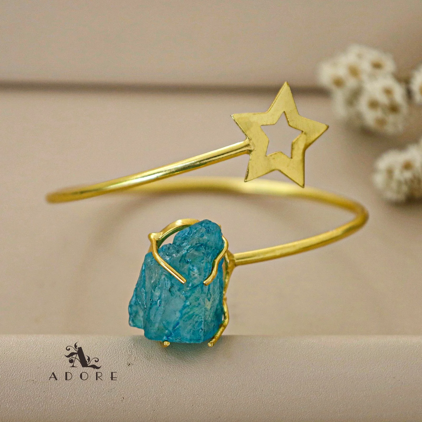Viveca  Dyed Stone Star Bangle - Image 3
