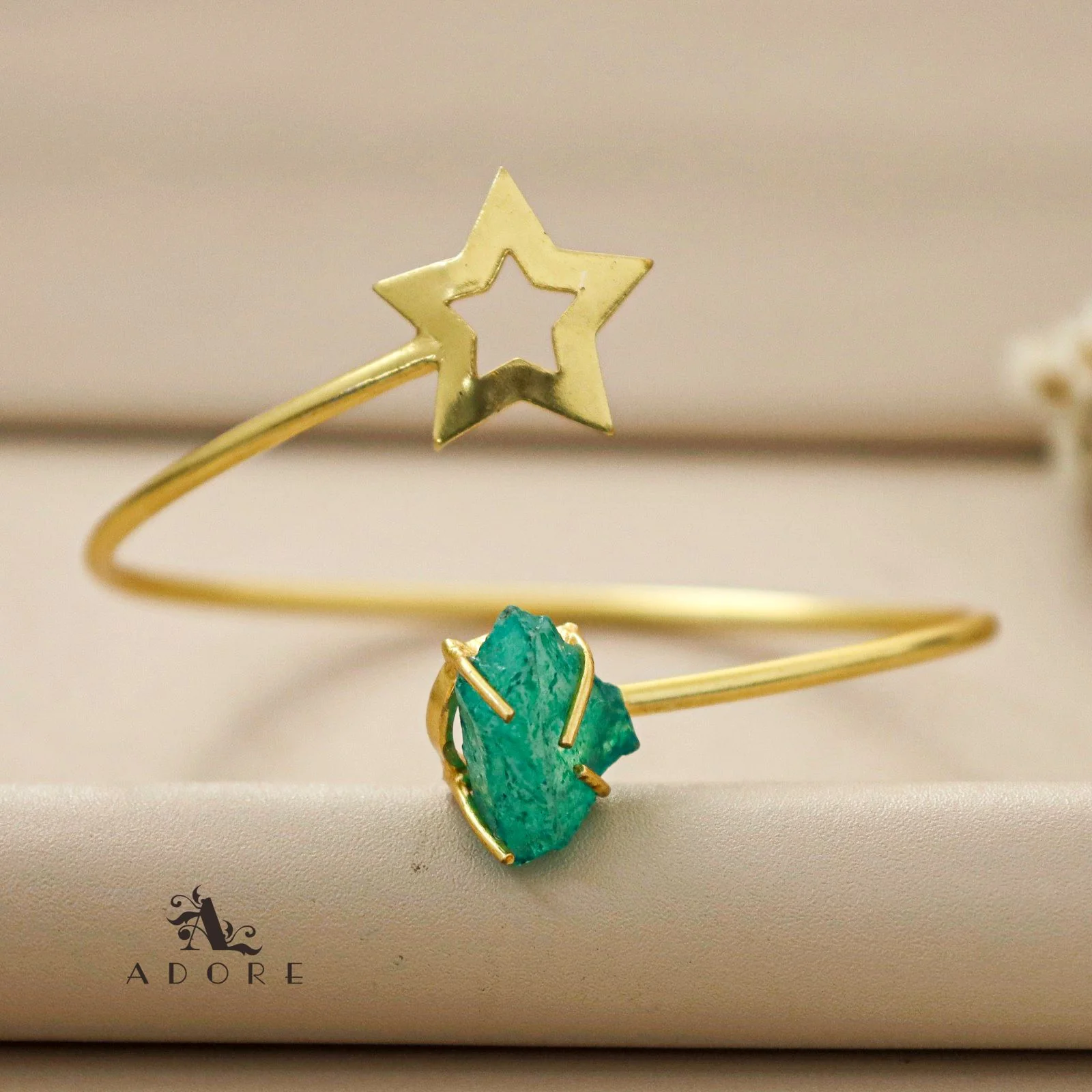 Viveca  Dyed Stone Star Bangle - Image 4